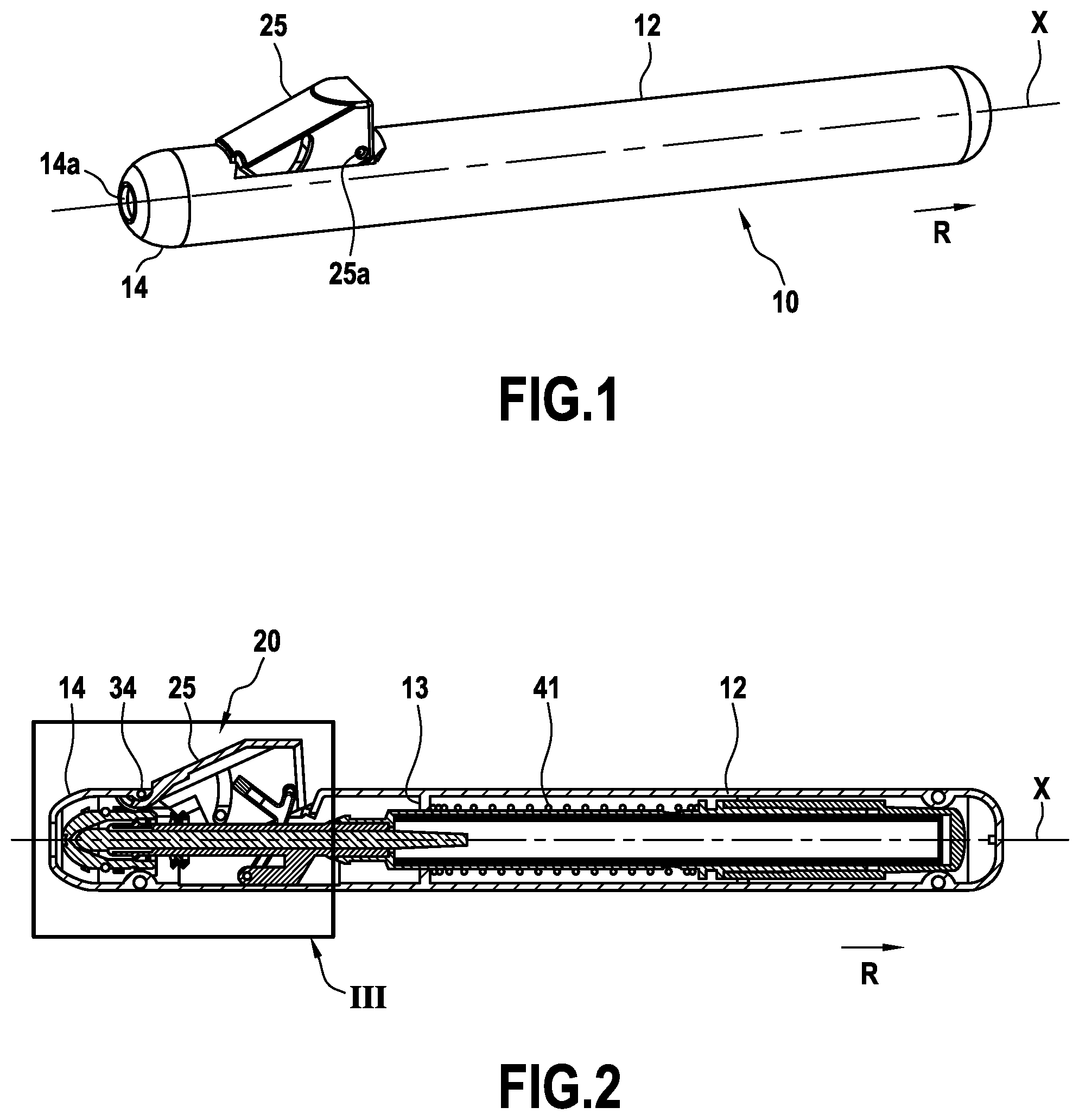 Patent US12319083 — Writing instruments — Figure 1