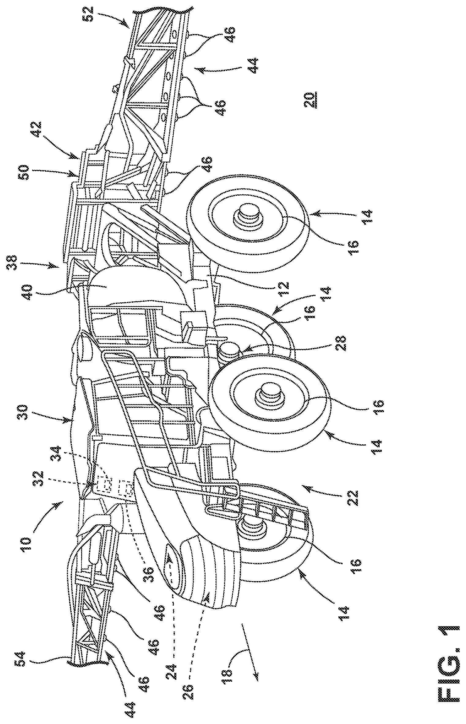 Patent US12319089 Figure 1 – System and method for an agricultural applicator