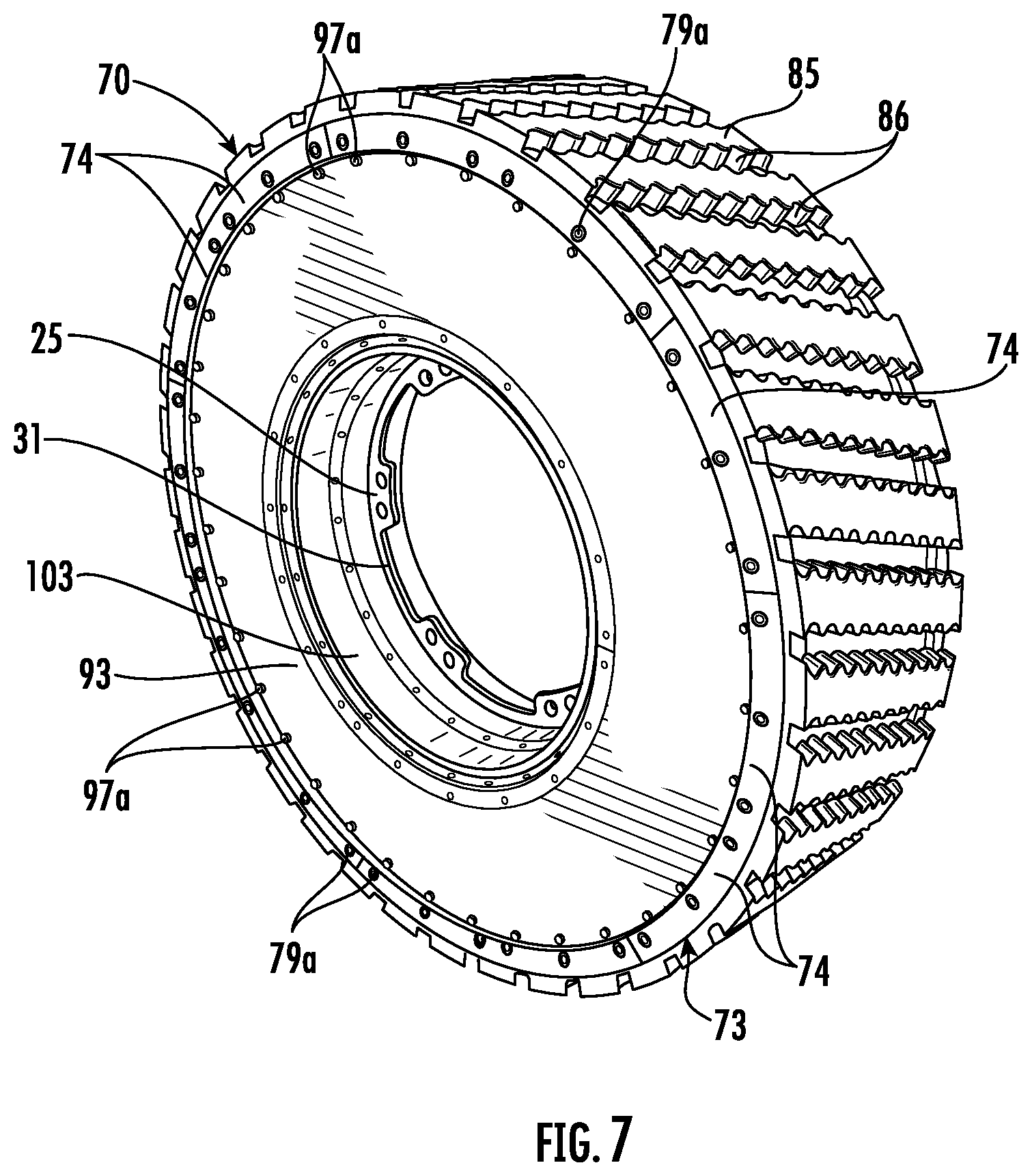 Patent US12319090 Figure 7 – Mine material processing apparatus including gas spring wheel assemblies and related methods