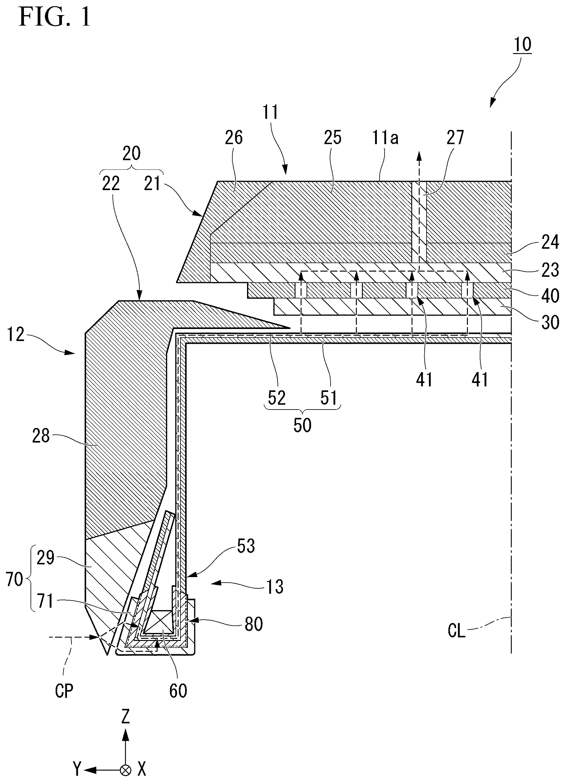 Patent US12319098 — Tire — Figure 1