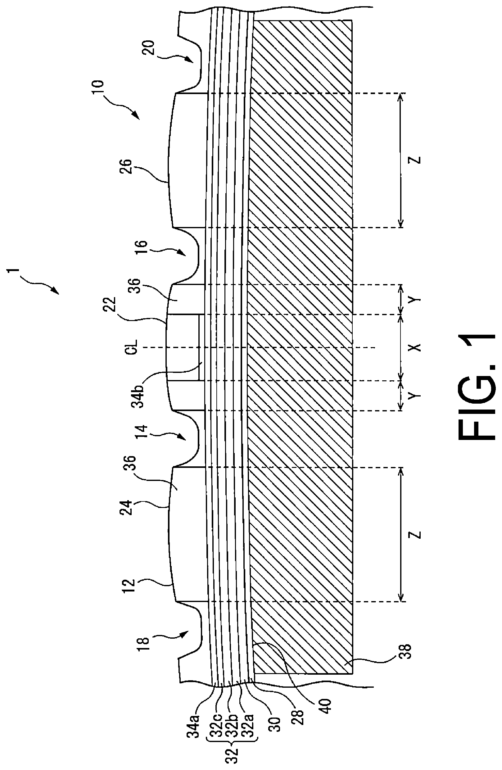 Patent US12319103 — Pneumatic tire — Figure 1