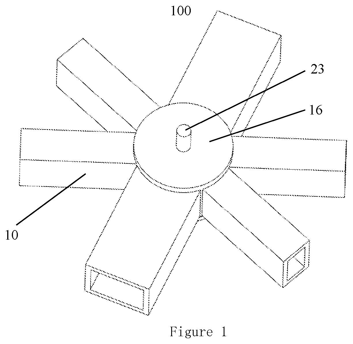 Patent US12319116 — Multi-ports valve and thermal management system having same — Figure 1