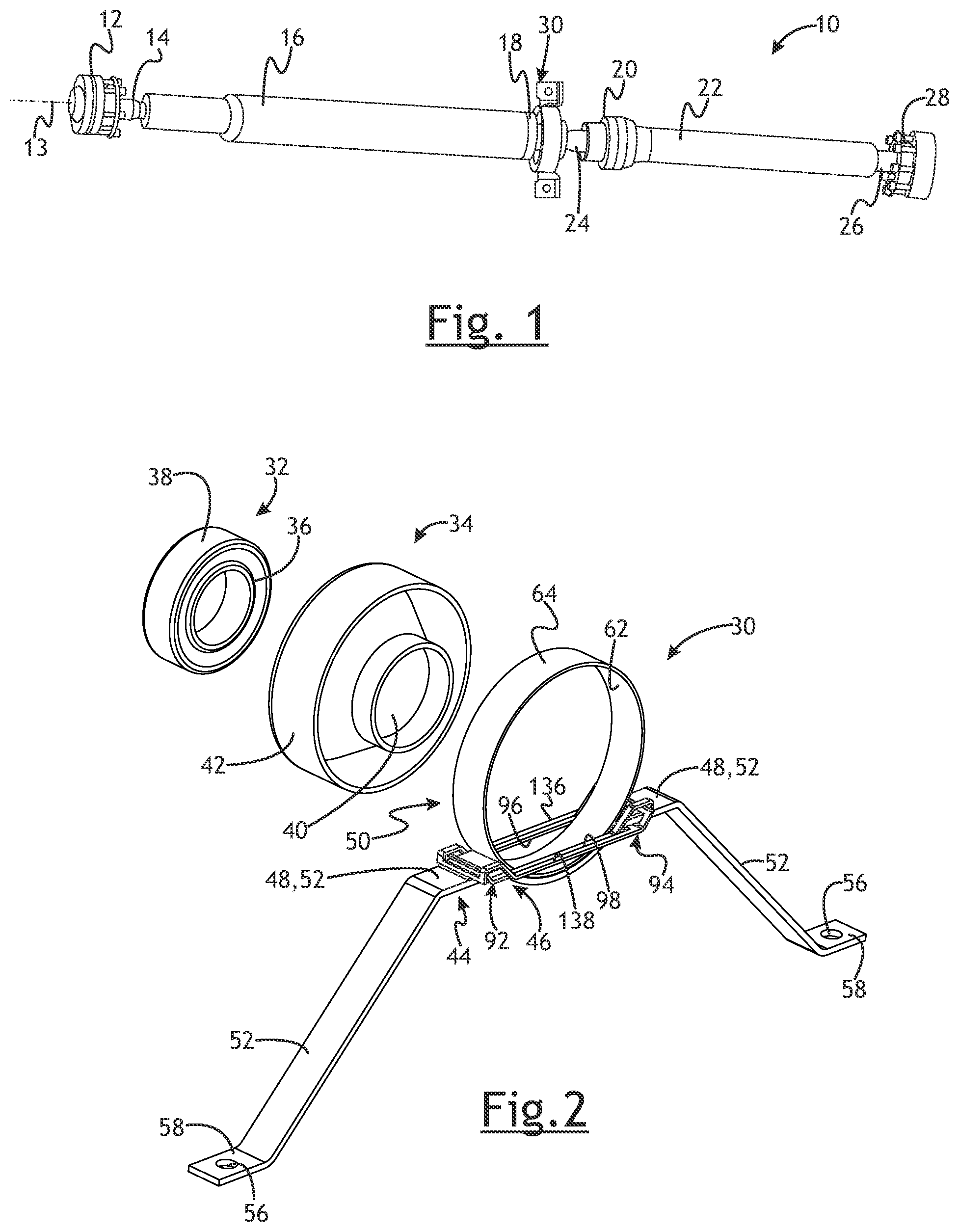 Patent US12319137 — Bracket for a rotating shaft — Figure 1
