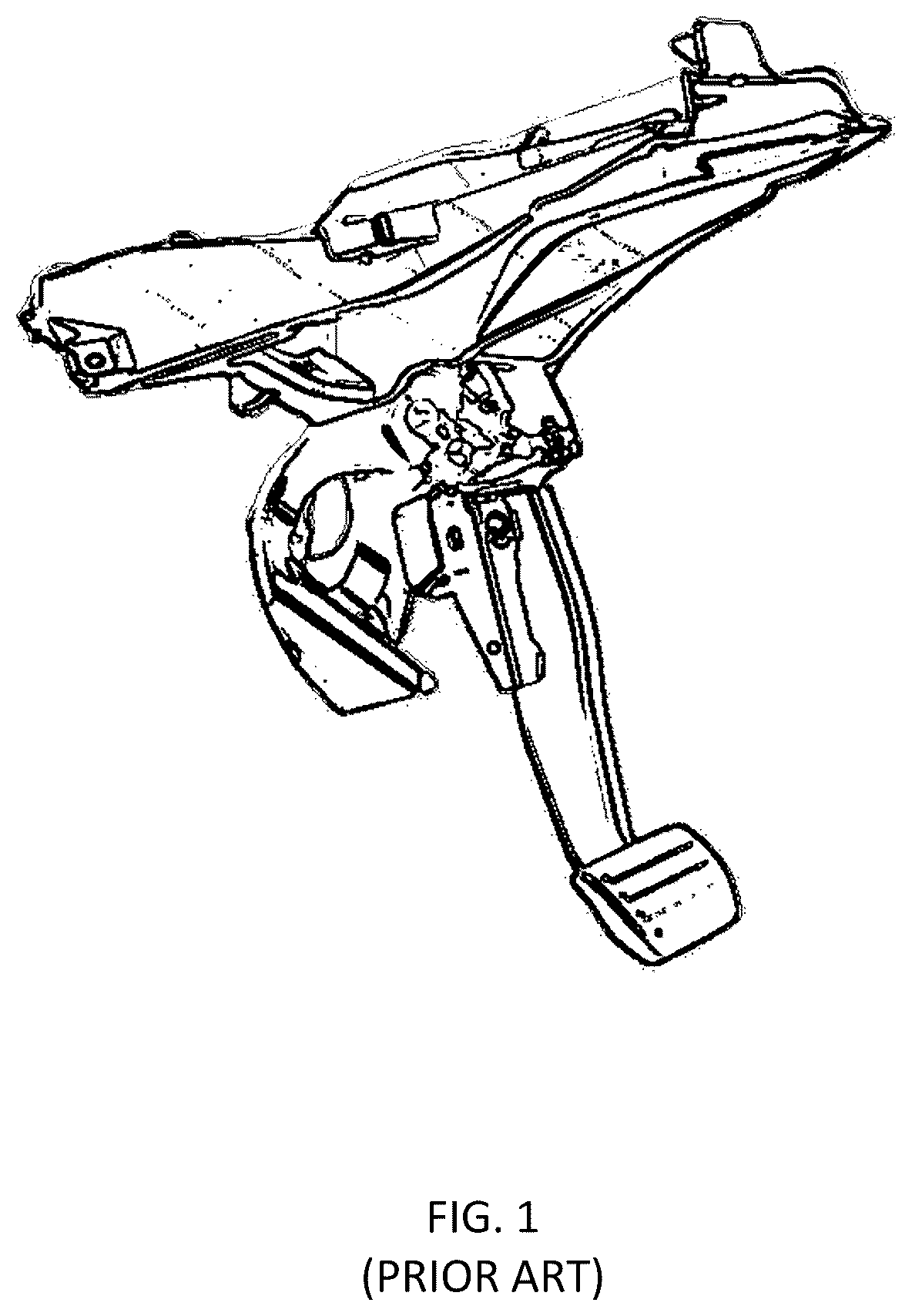 Patent US12319140 — Vehicle operating apparatus, vehicle system and vehicle braking system — Figure 1