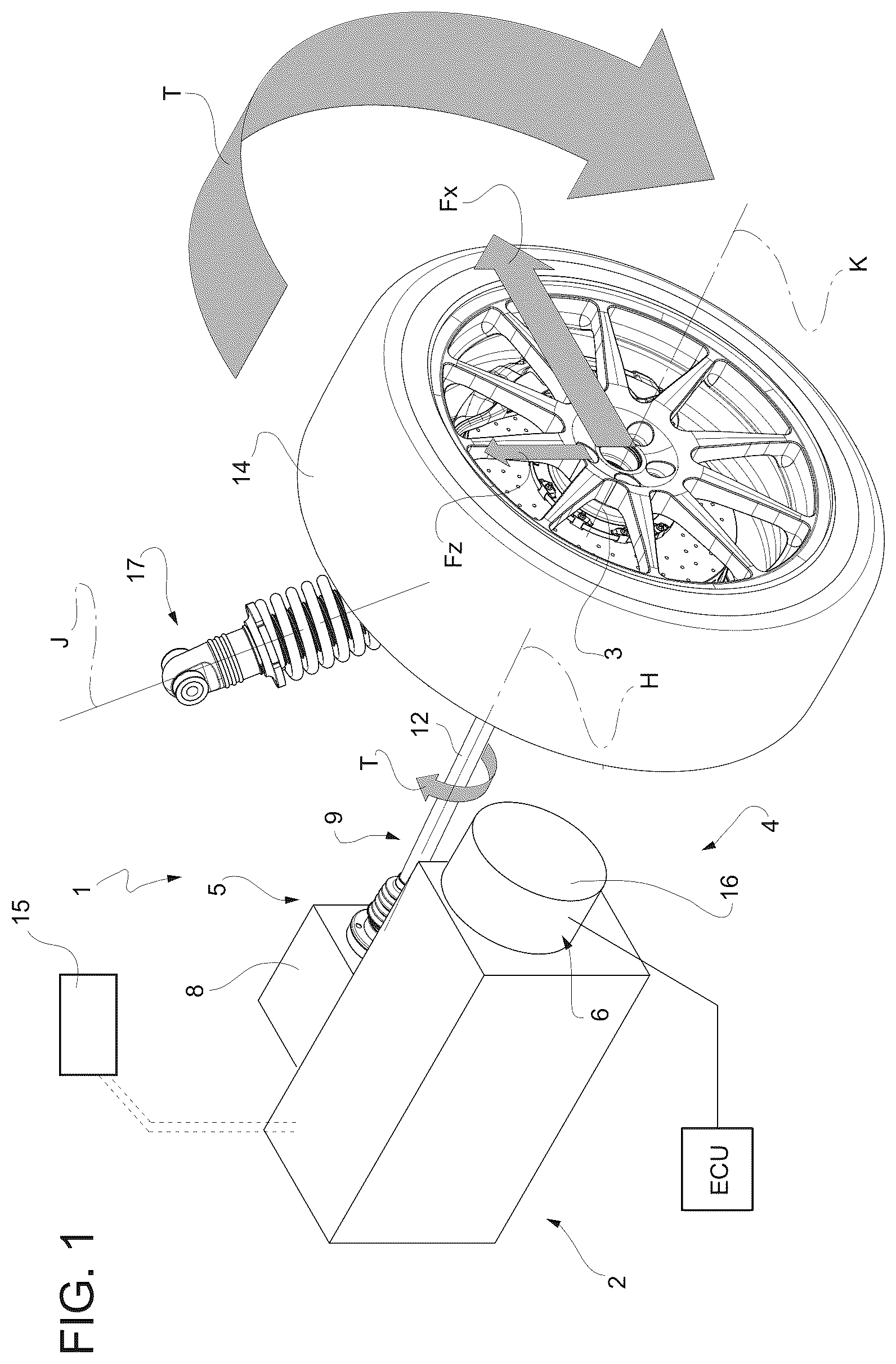 Patent US12319149 — Apparatus and process to control a drive assembly — Figure 1