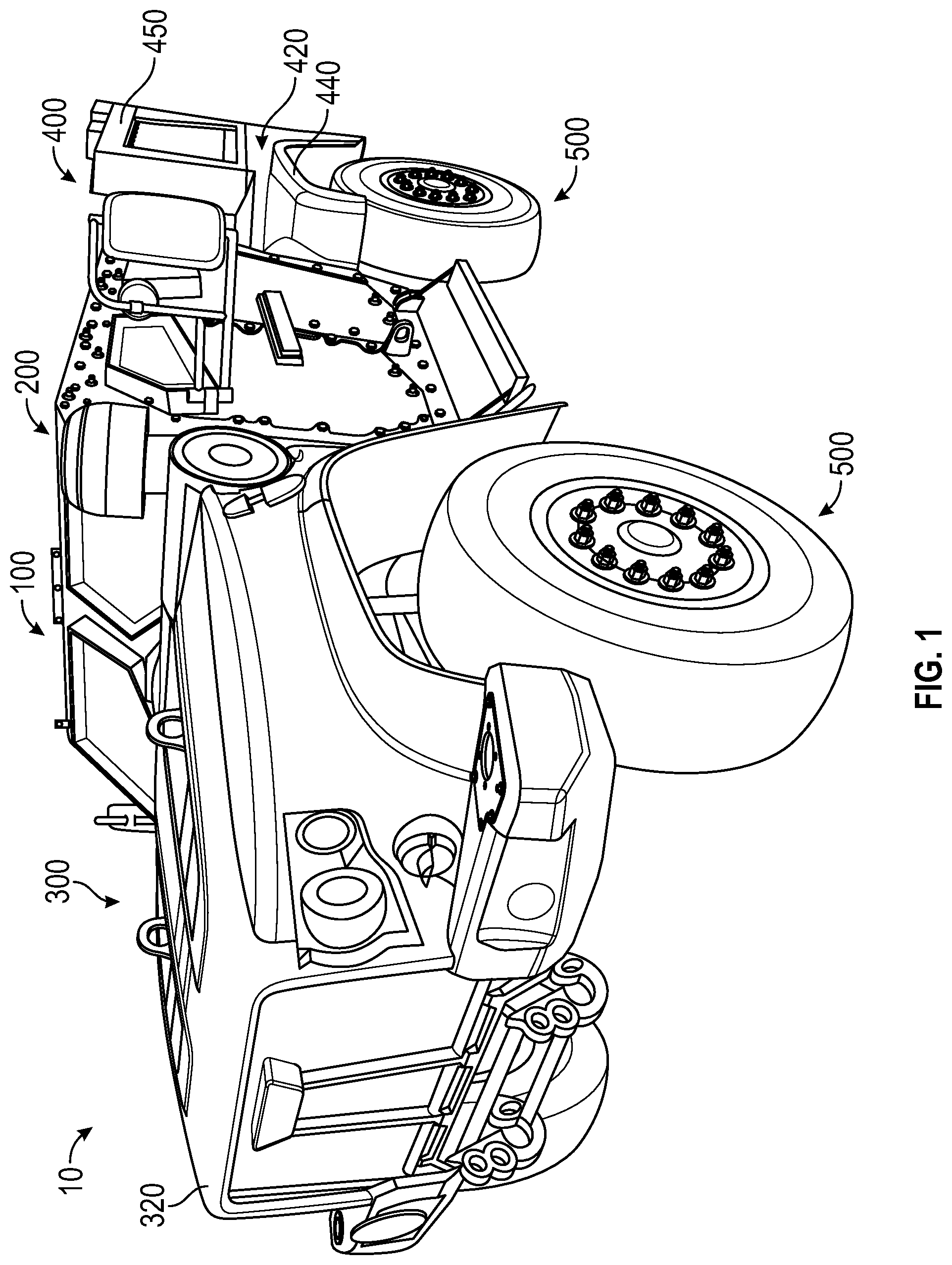 Patent US12319160 — Convoy operations for electrified military vehicles — Figure 1
