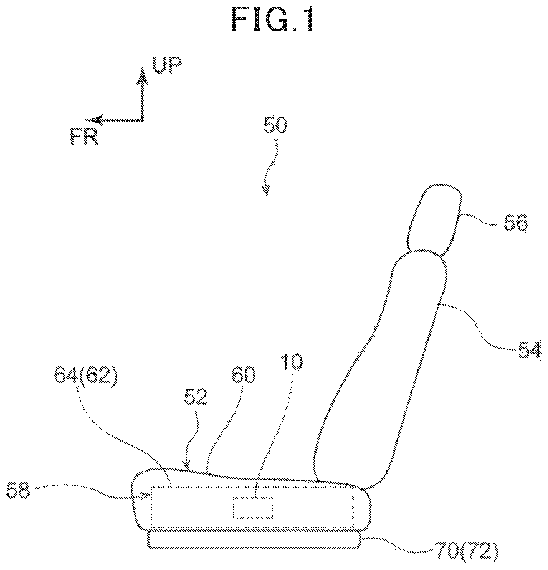 Patent US12319176 — Vehicle seat — Figure 1