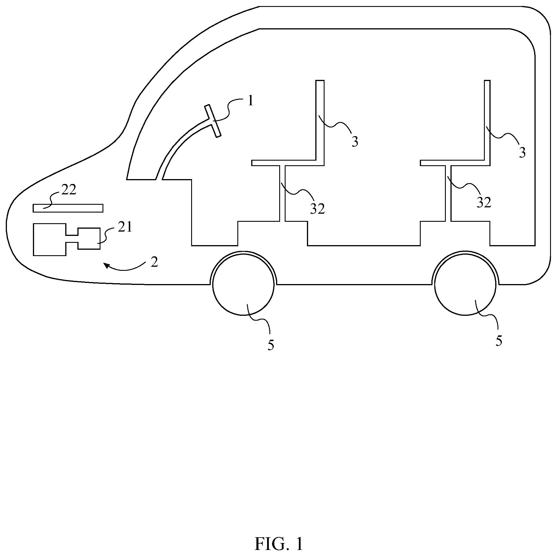 Patent US12319178 Figure 1 – Elevated vehicle system