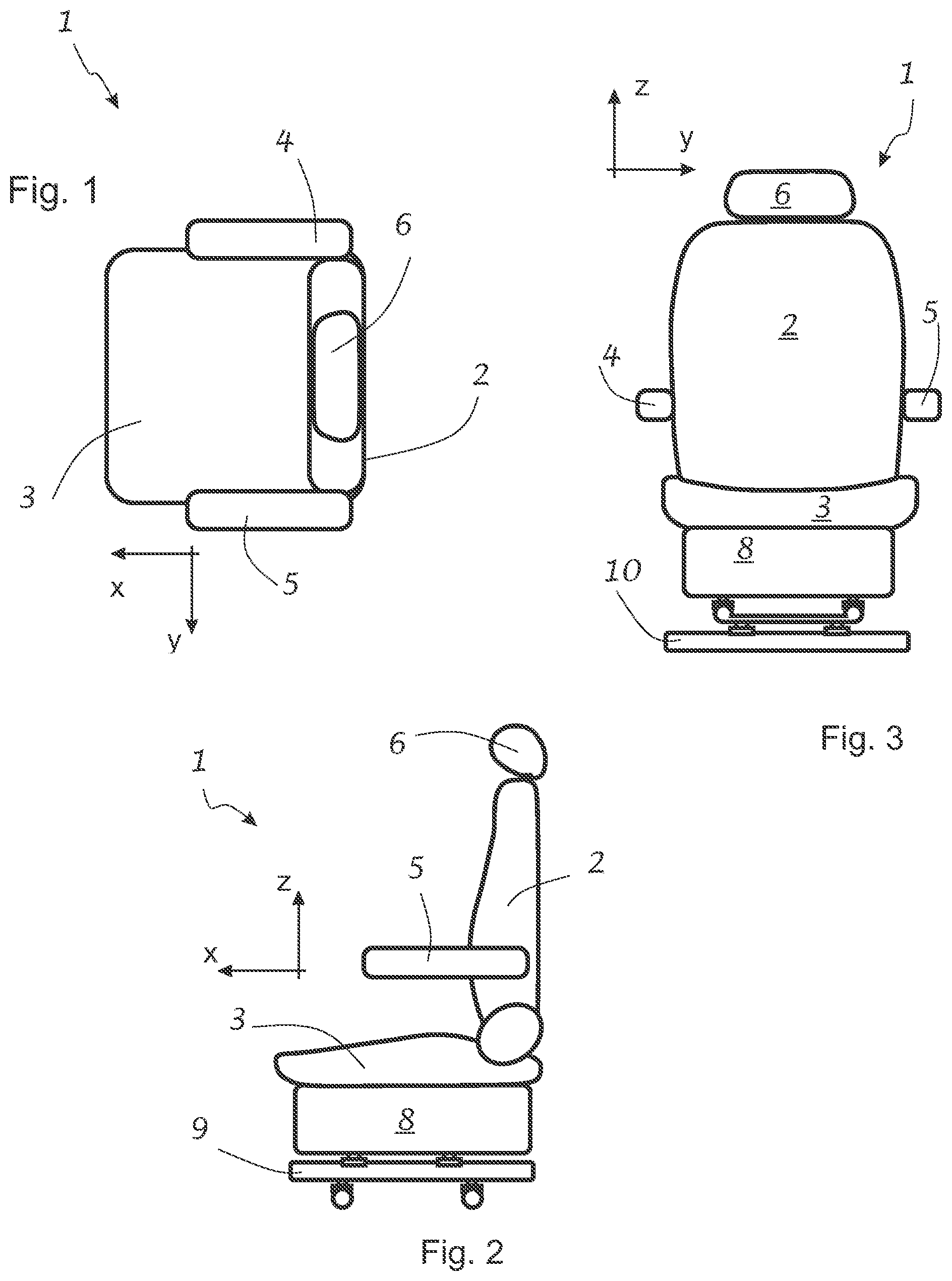 Patent US12319184 — Method and apparatus for state based control of active platforms — Figure 1