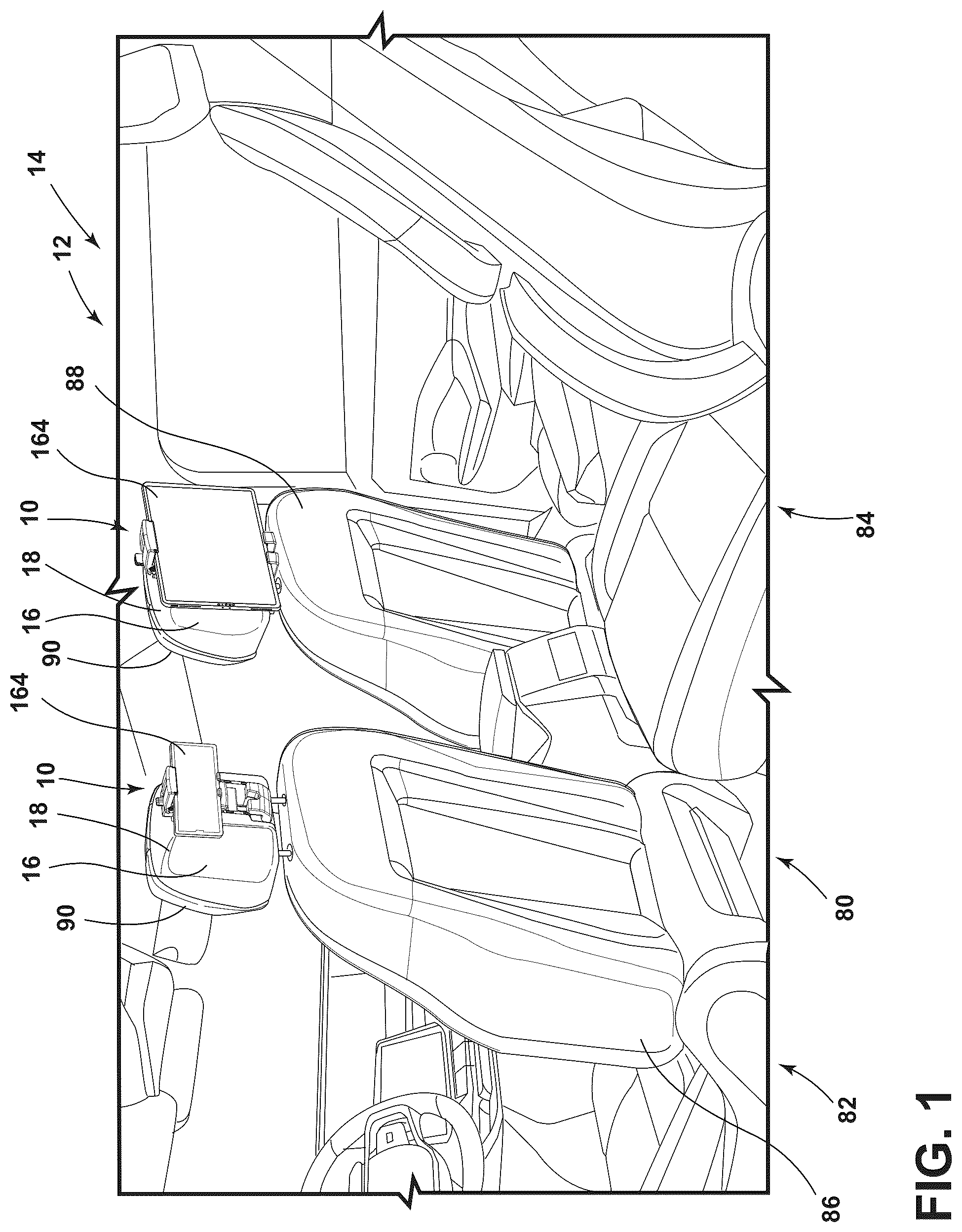 Patent US12319204 — Personal device holder — Figure 1