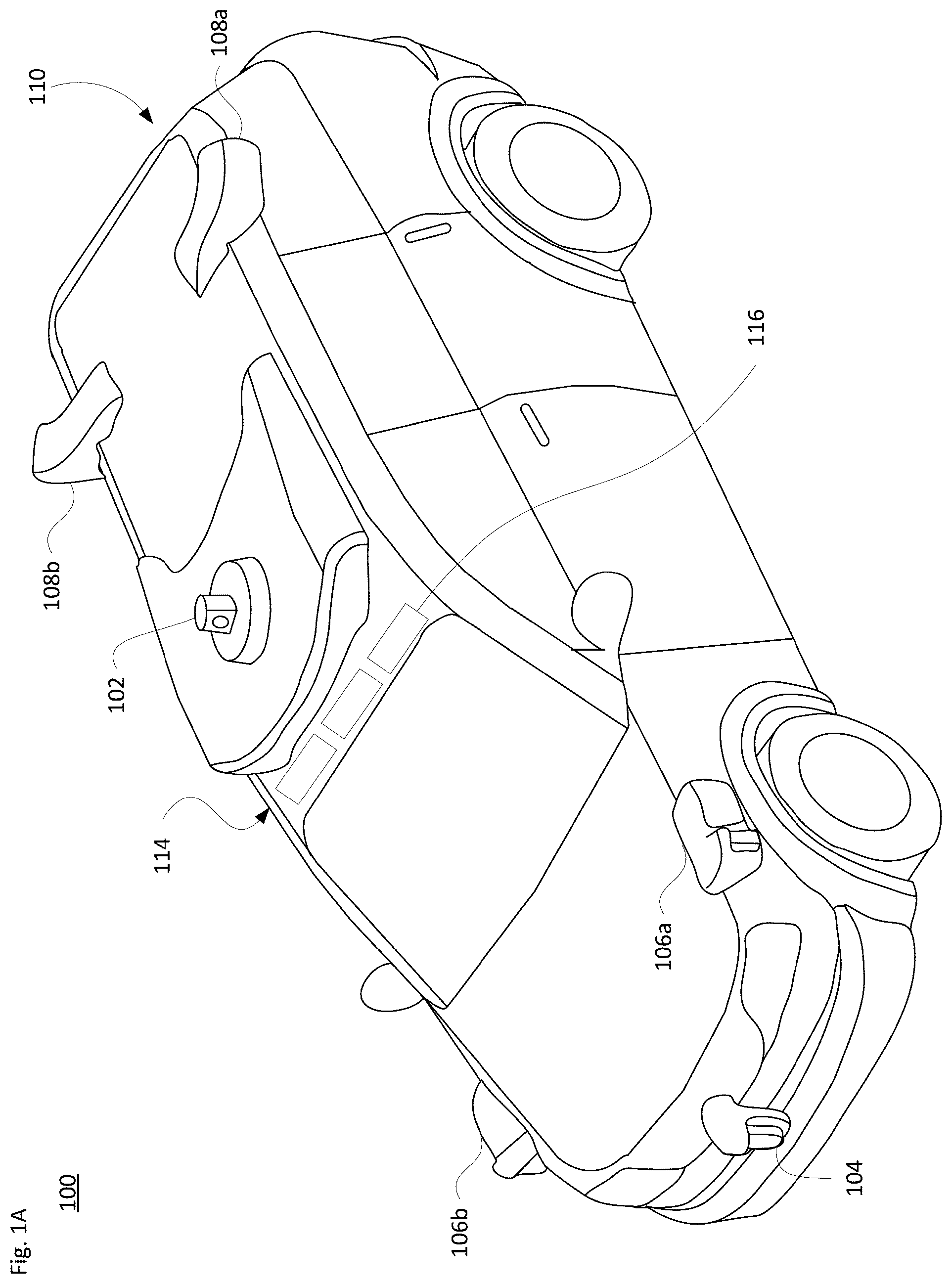 Patent US12319206 — Interior camera system for a self driving car — Figure 1