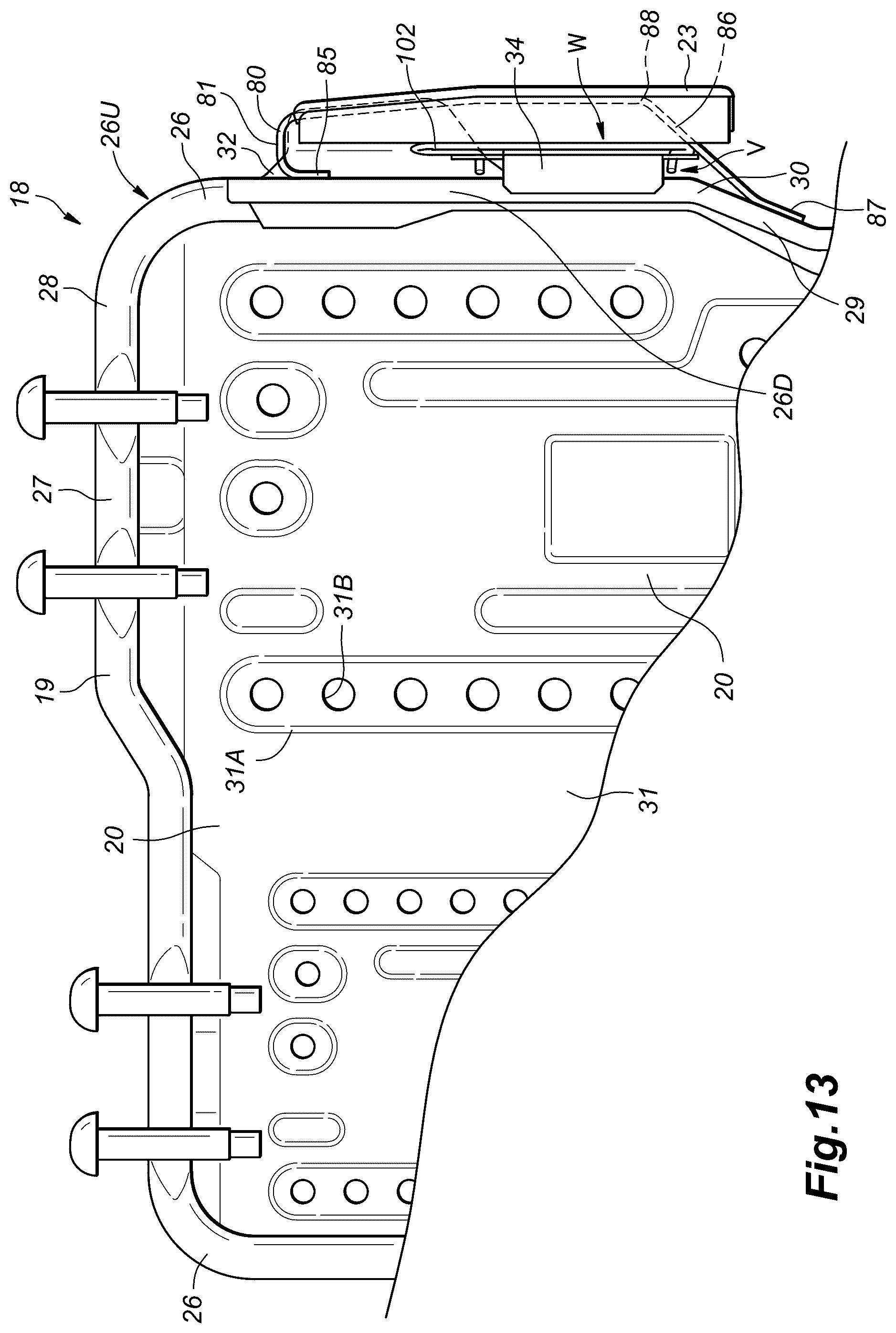 Patent US12319220 Figure 13 – Vehicle seat
