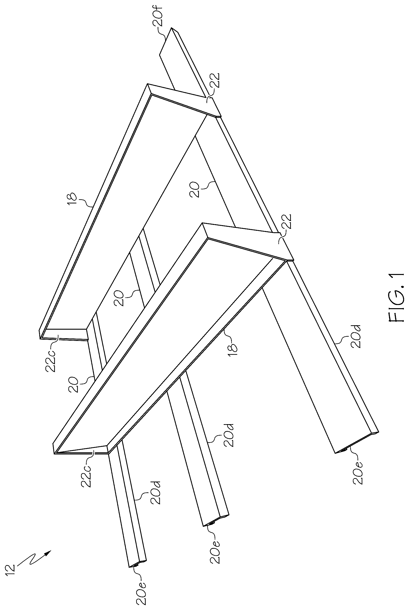 Patent US12319233 — Sub-frame and step assembly for truck — Figure 1