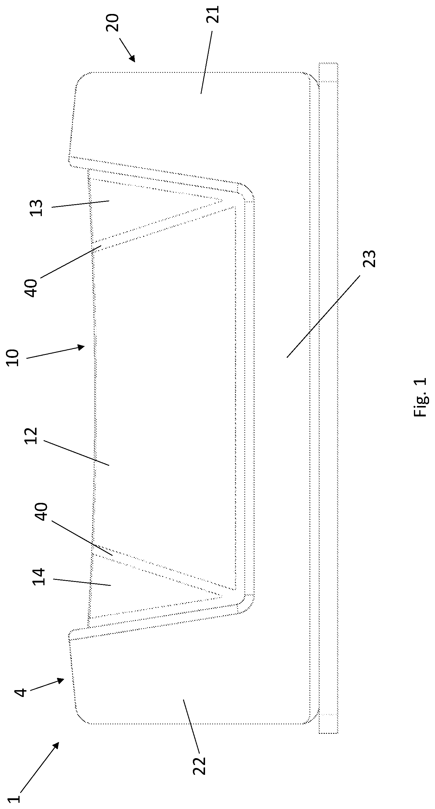 Patent US12319237 — Shelf for a vehicle — Figure 1