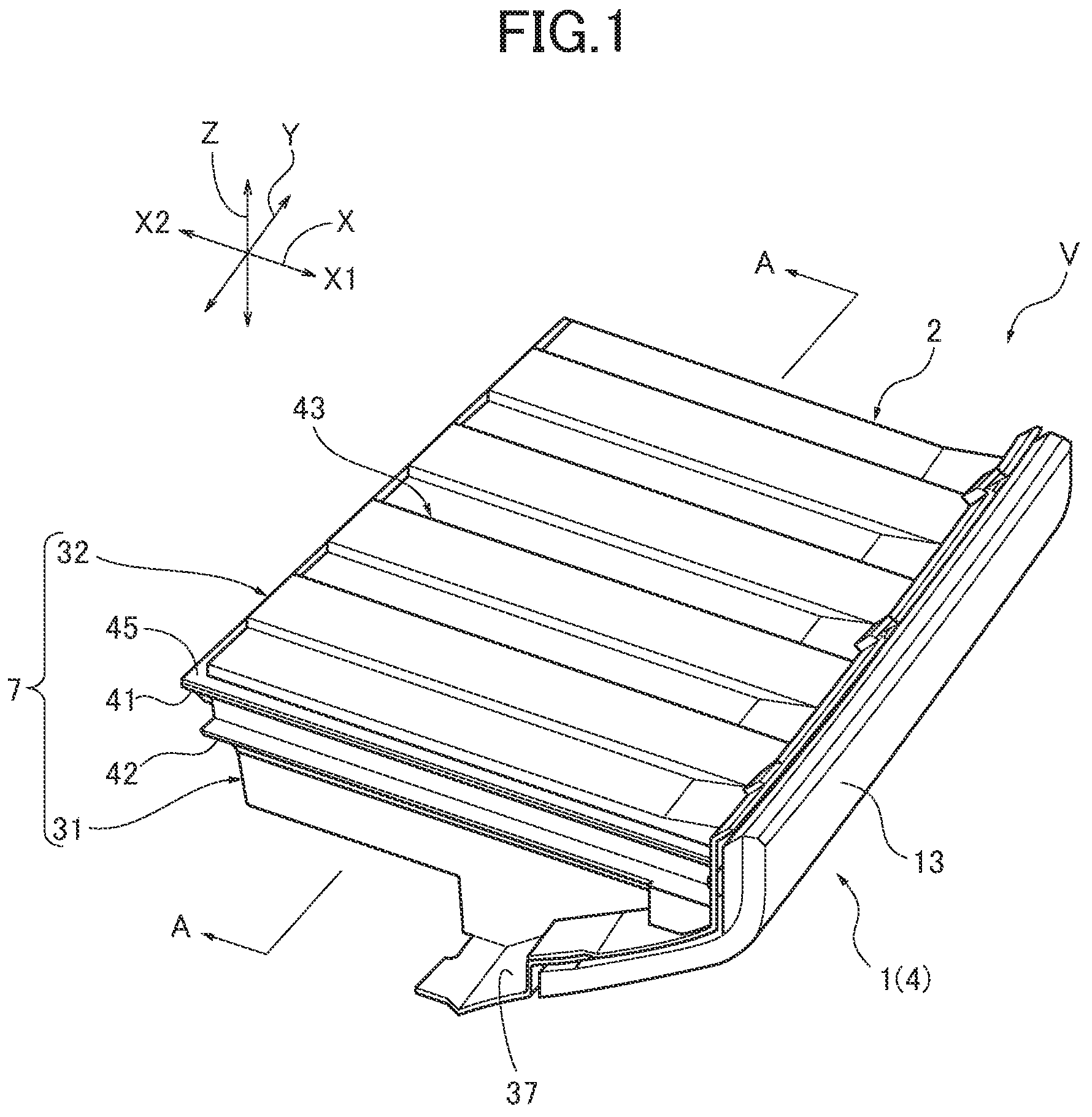 Patent US12319238 — Drawer type storage box — Figure 1