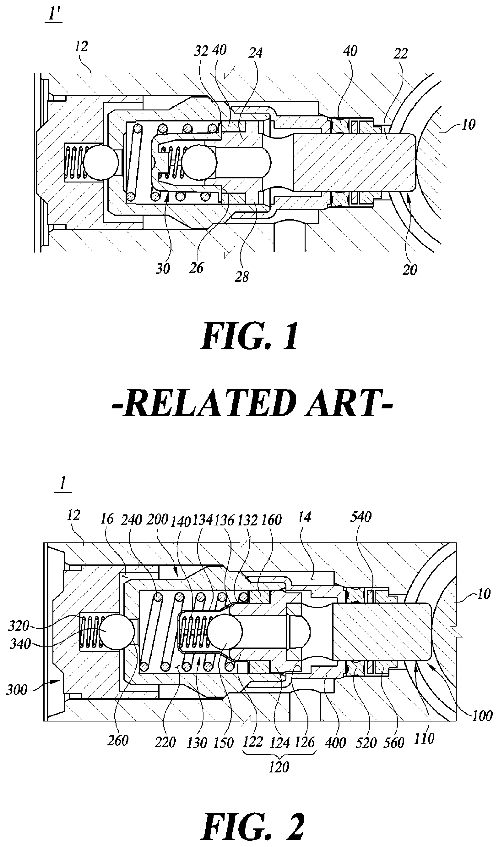 Patent US12319255 — Piston pump for brake system — Figure 1