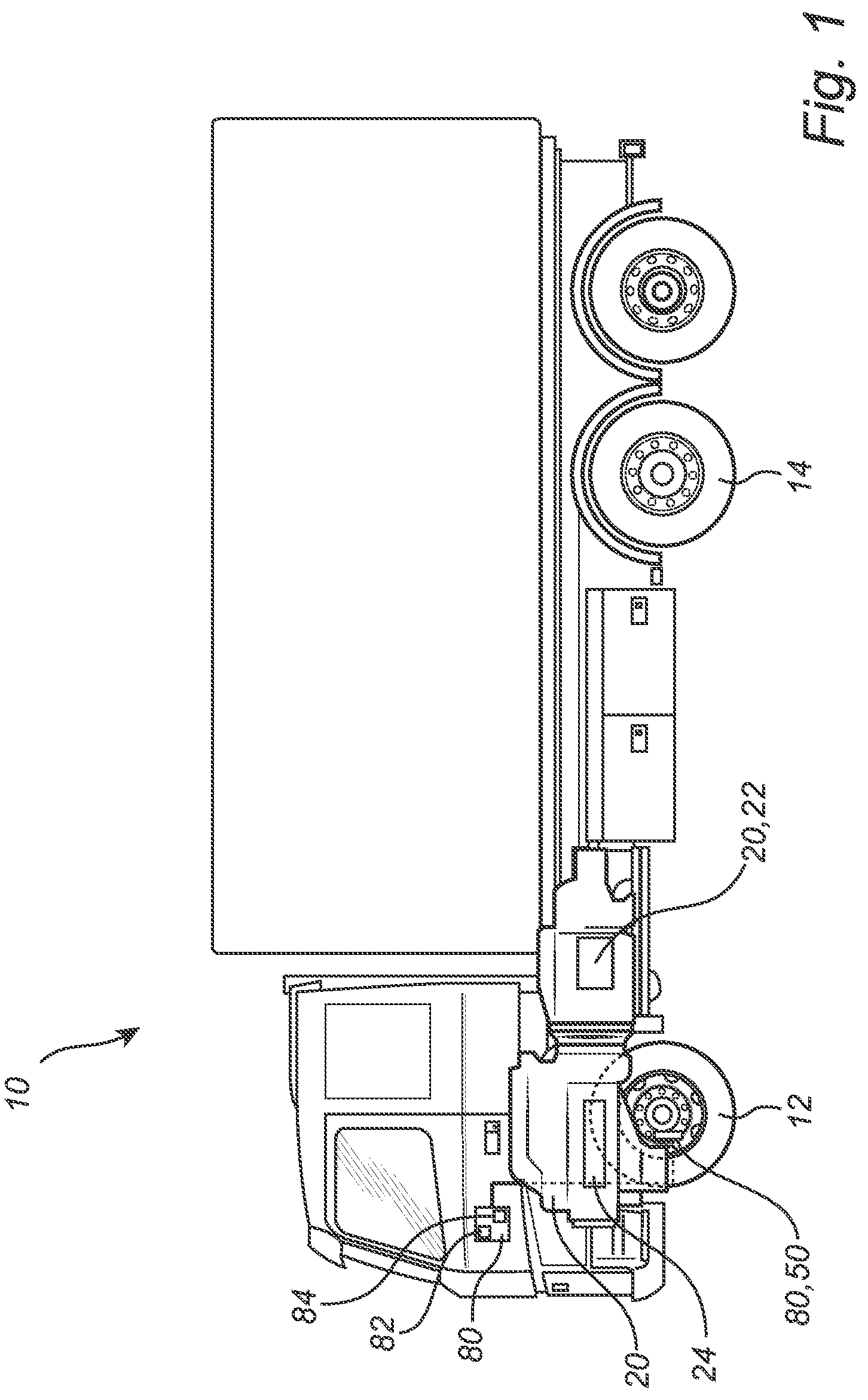 Patent US12319257 — Method for monitoring a temperature of a brake system of a vehicle — Figure 1