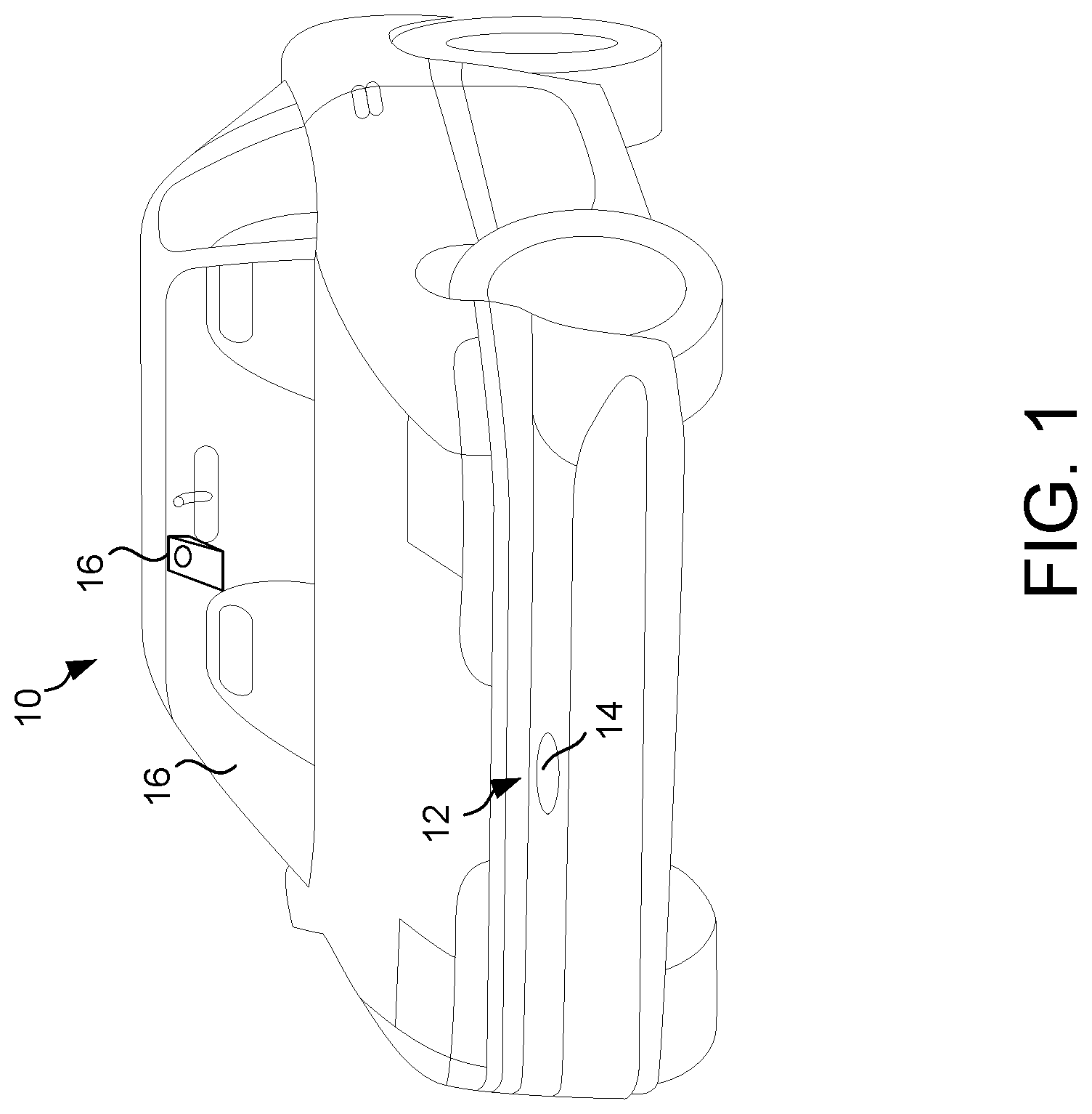 Patent US12319281 — Vehicular radar system for predicting lanes using smart camera input — Figure 1