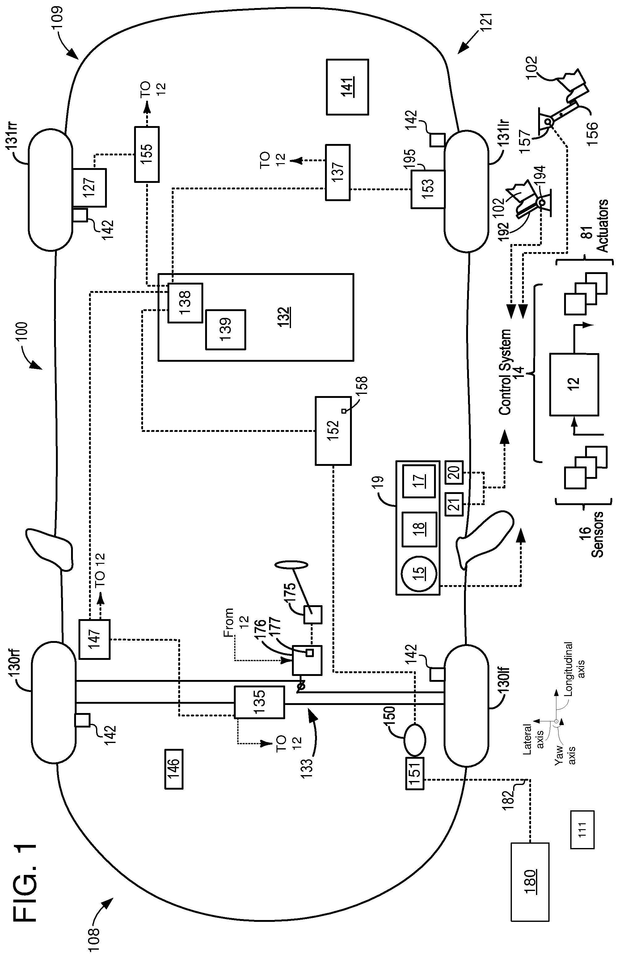 Patent US12319294 — Time-based artificial road friction learning method and system — Figure 1