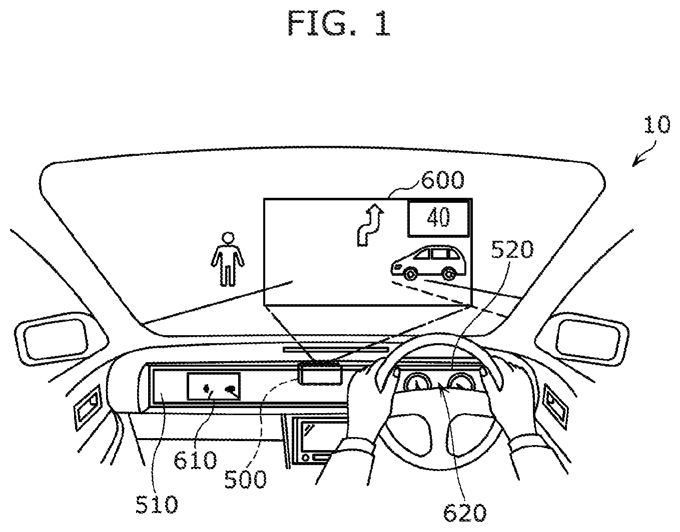 Patent US12319305 Figure 1 – Display control device, display control method, and recording medium