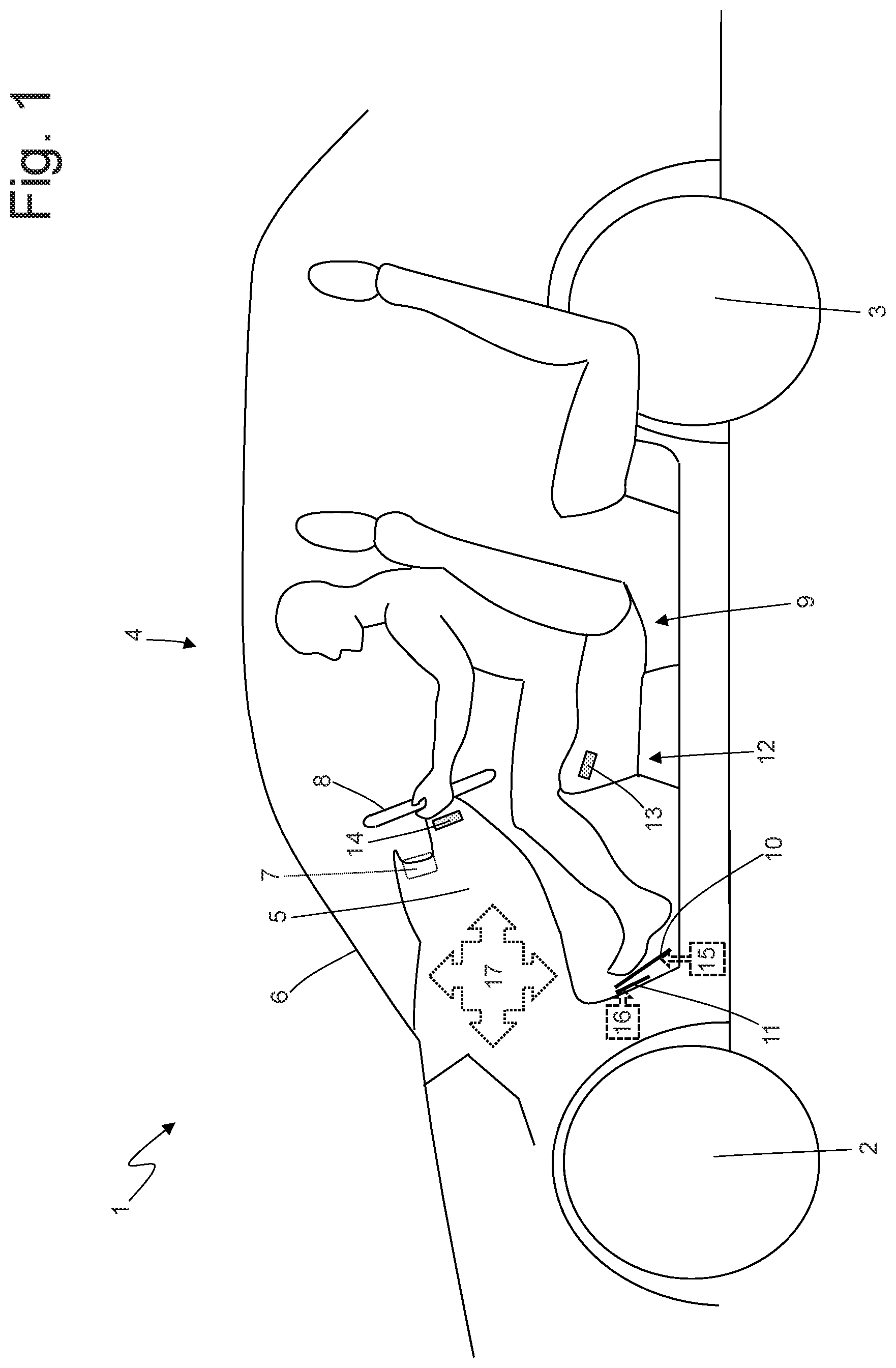 Patent US12319308 — Method for the driver assistance of a road vehicle — Figure 1