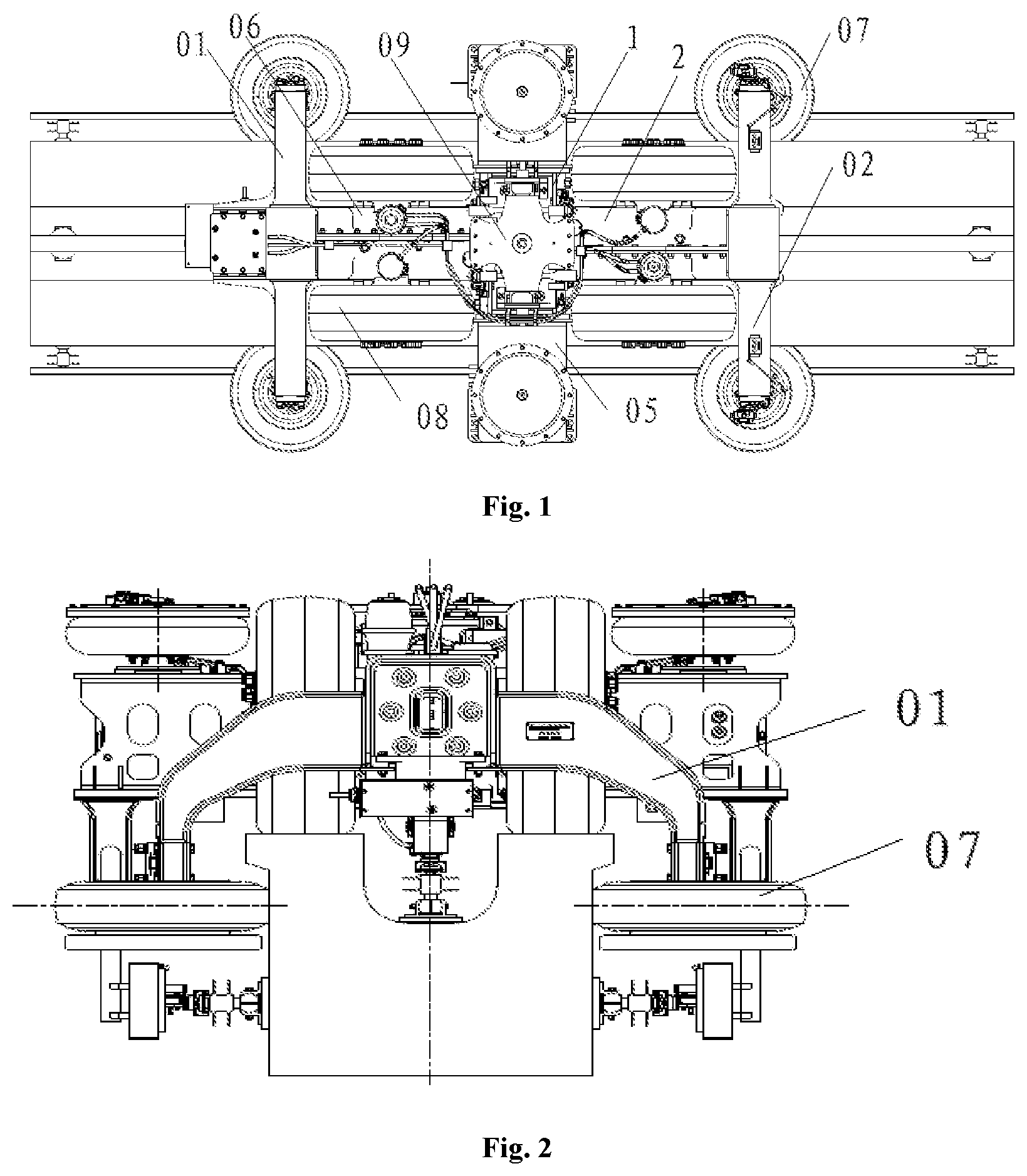 Patent US12319322 — Bogie framework of rail vehicle and bogie — Figure 1