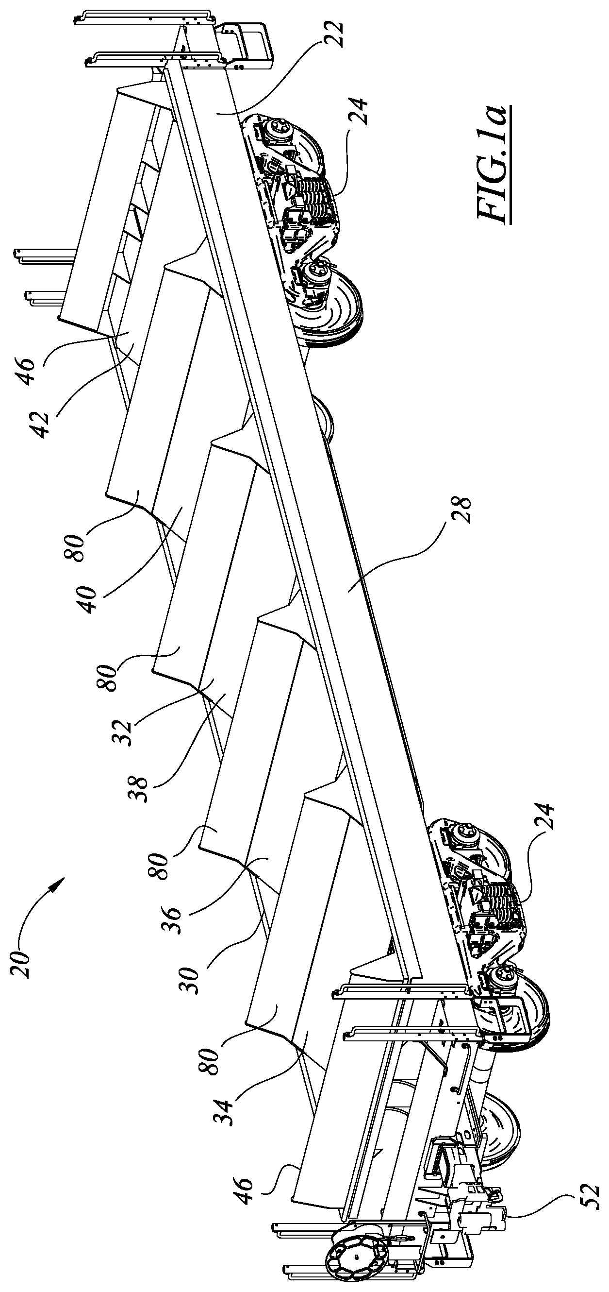 Patent US12319323 — Railroad coil car structure — Figure 1