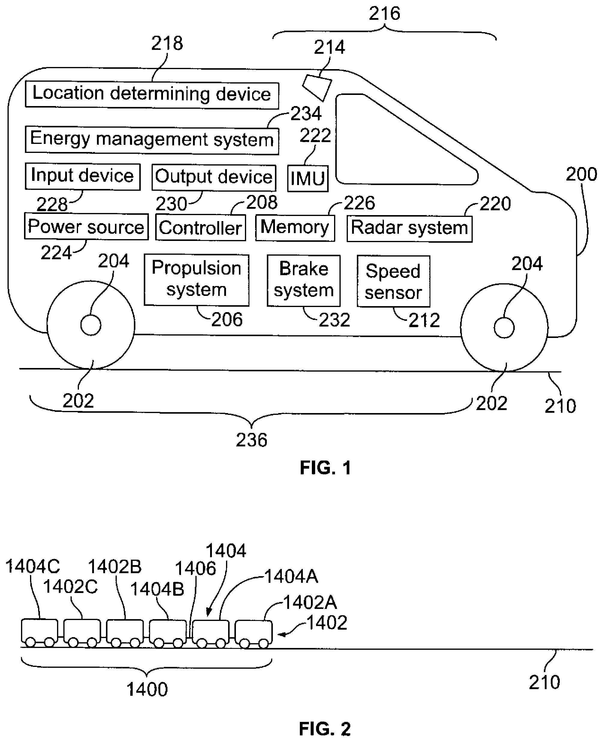 Patent US12319325 — Systems and methods for operating a vehicle system — Figure 1