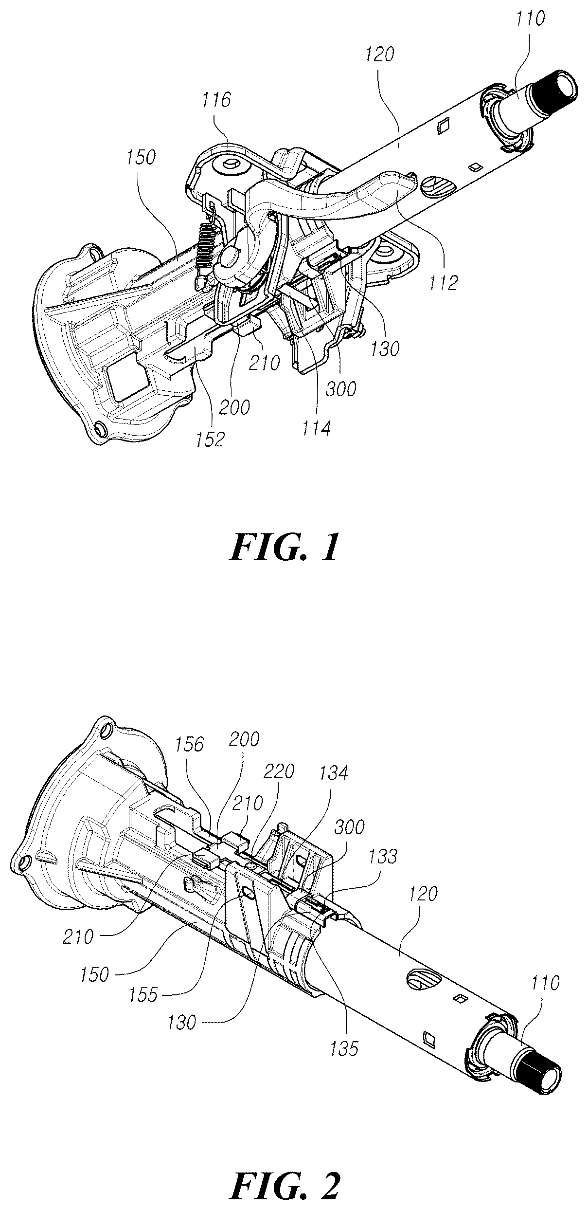 Patent US12319337 — Steering column of vehicle and steering system of vehicle including same — Figure 1