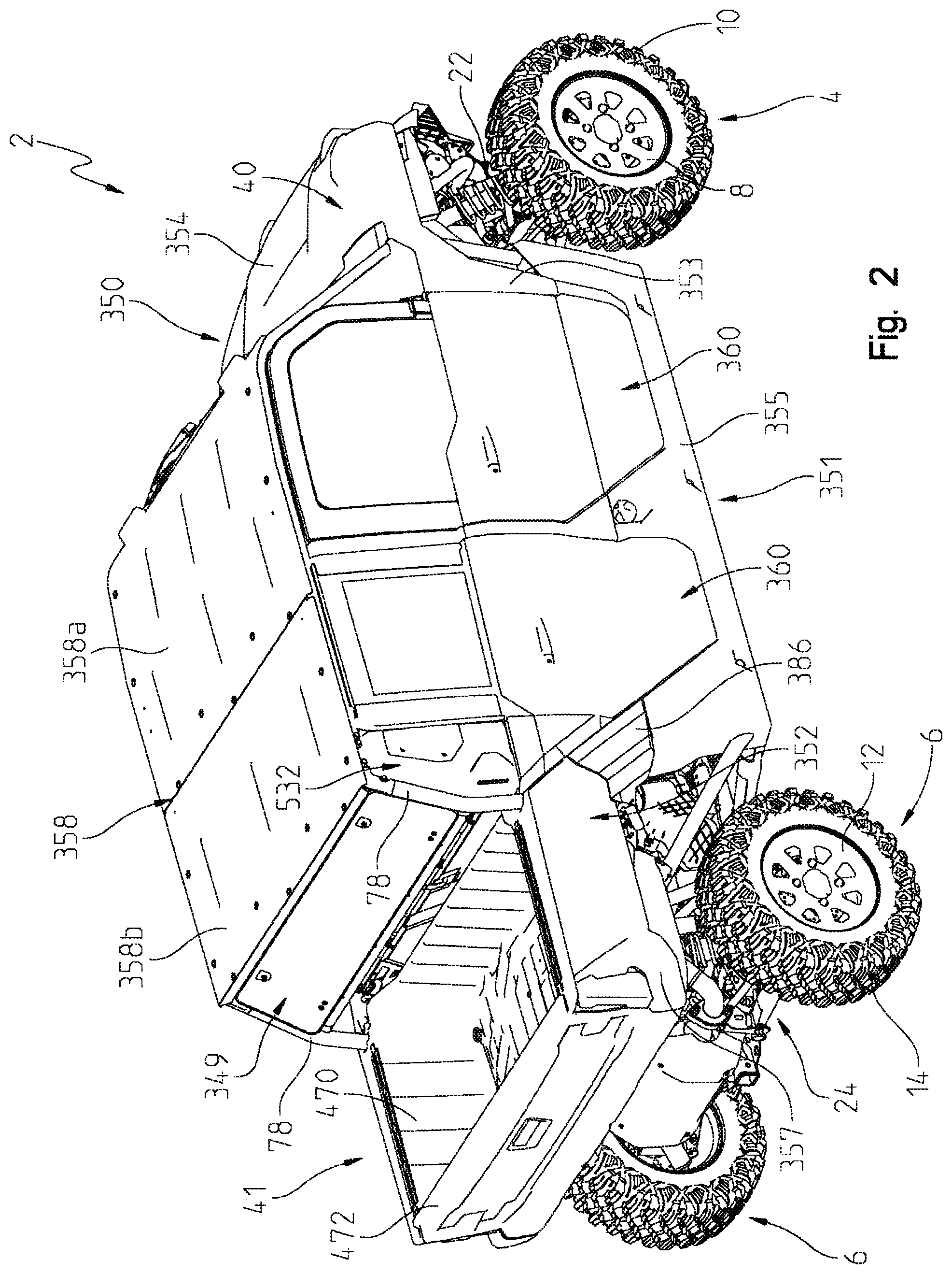 Patent US12319346 Figure 2 – Off-road vehicle
