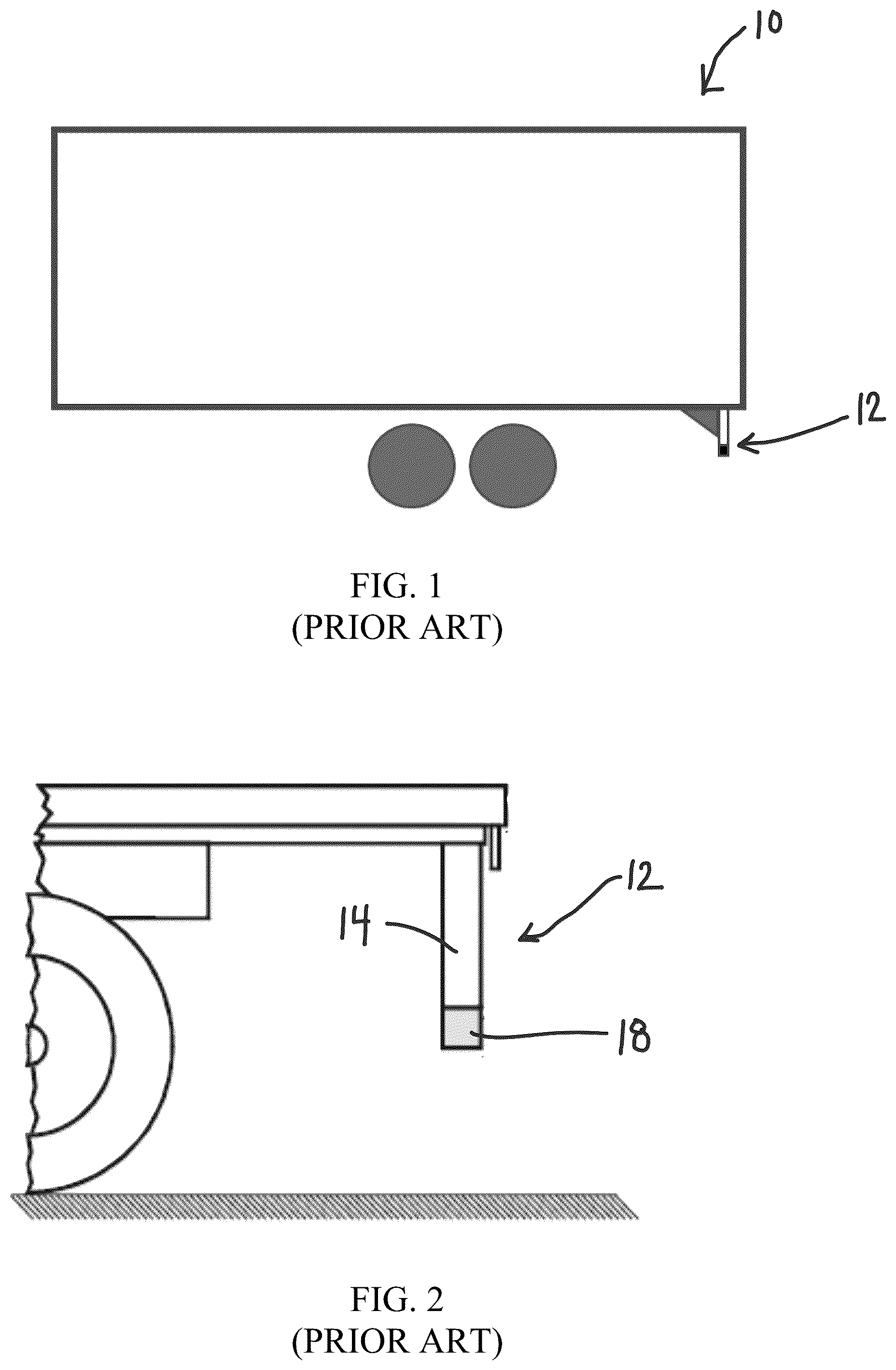 Patent US12319363 — System and apparatus for reducing the aerodynamic drag of a vehicle or trailer — Figure 1