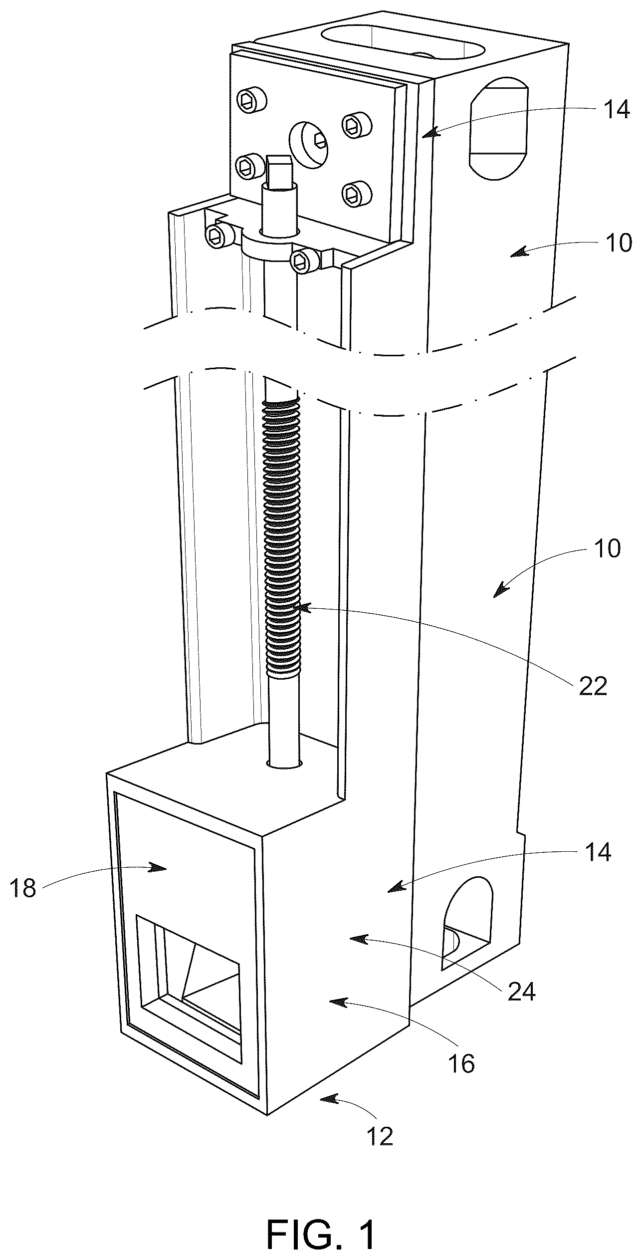 Patent US12319387 Figure 1 – Gap compression guides for shipping containers