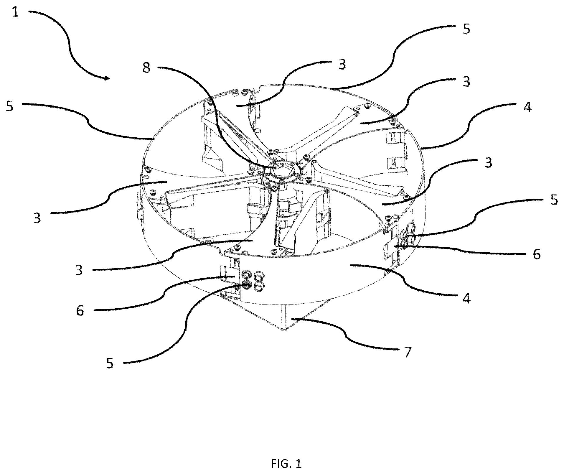 Patent US12319409 — Lightweight modular payload dispenser — Figure 1