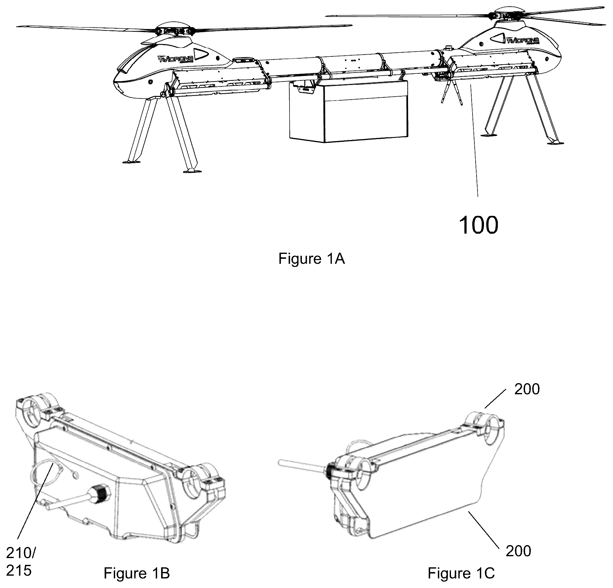 Patent US12319410 — Unmanned aircraft payload system and method — Figure 1