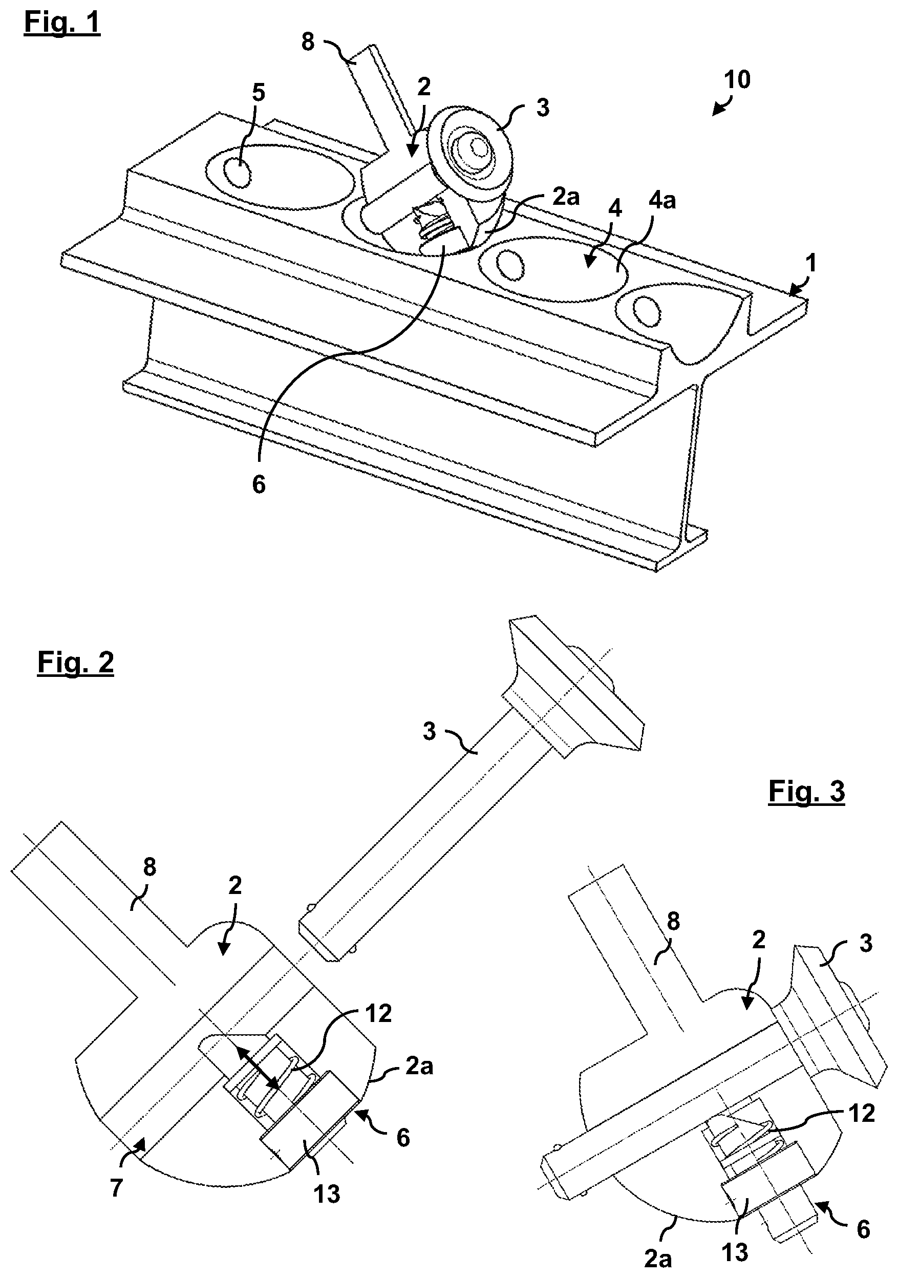 Patent US12319414 — Seat rail system for an interior space of a vehicle — Figure 1
