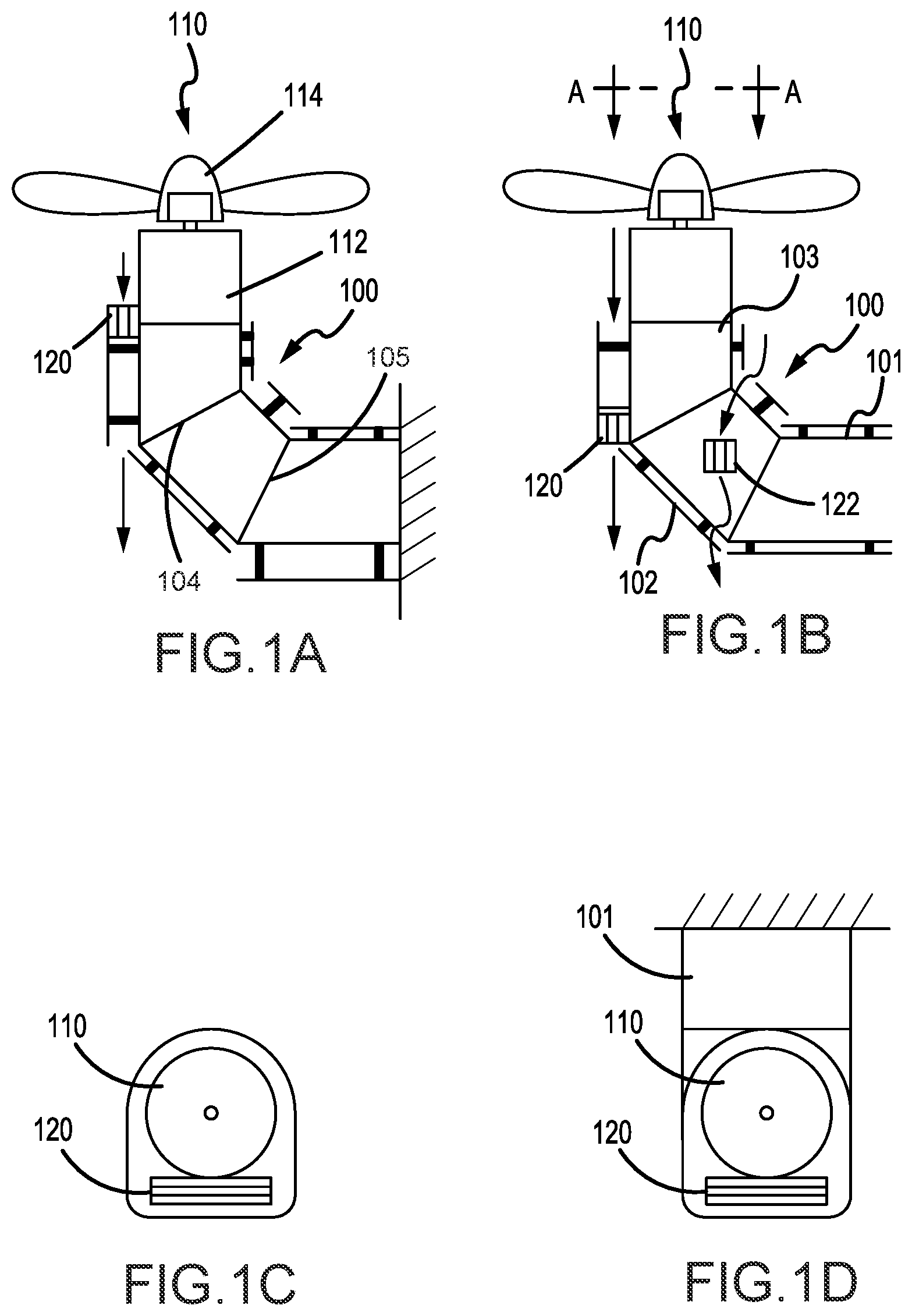 Patent US12319418 — Articulating motor mount — Figure 1
