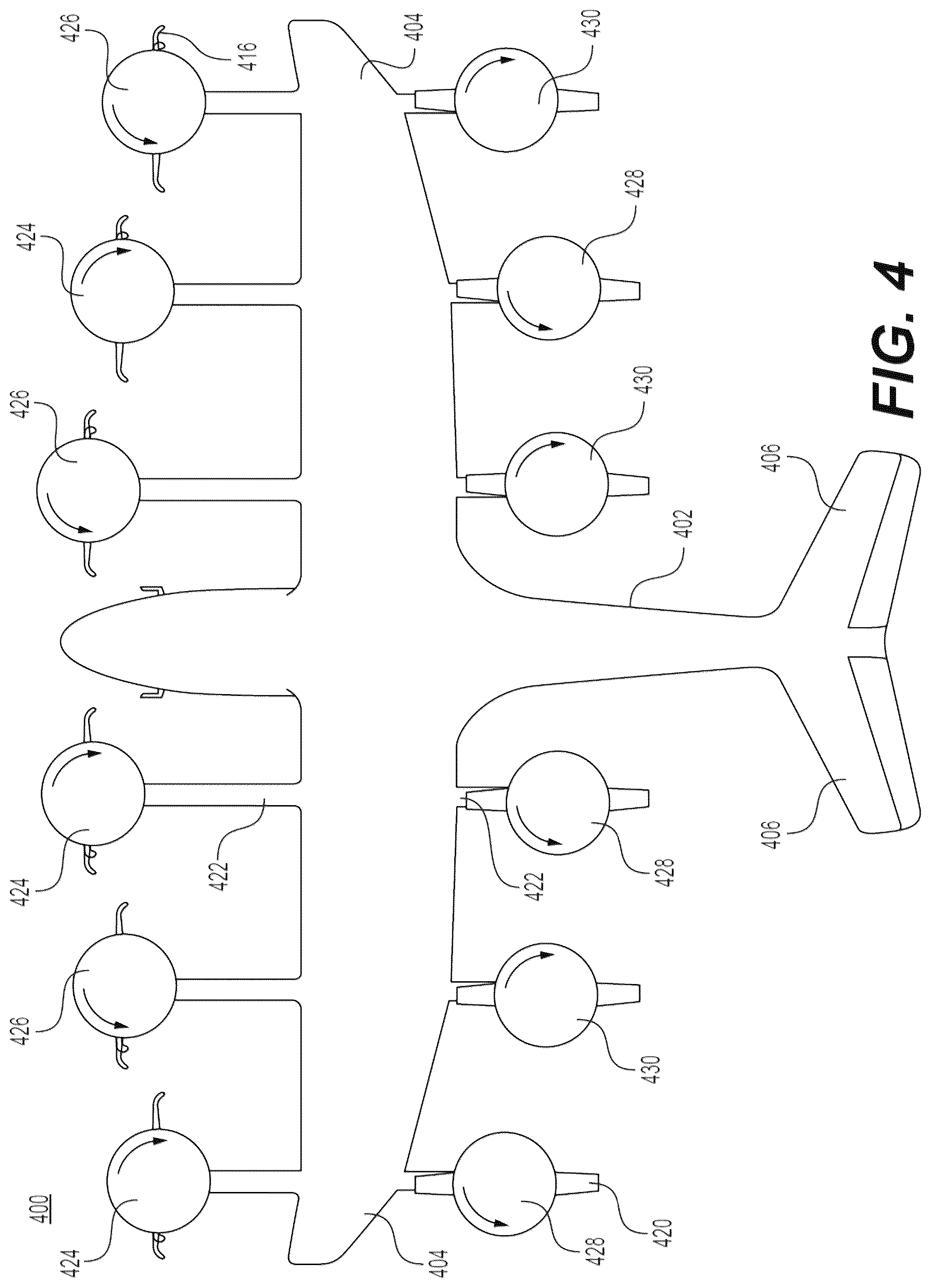 Patent US12319424 Figure 4 – Balancing and measuring circuit for high voltage systems