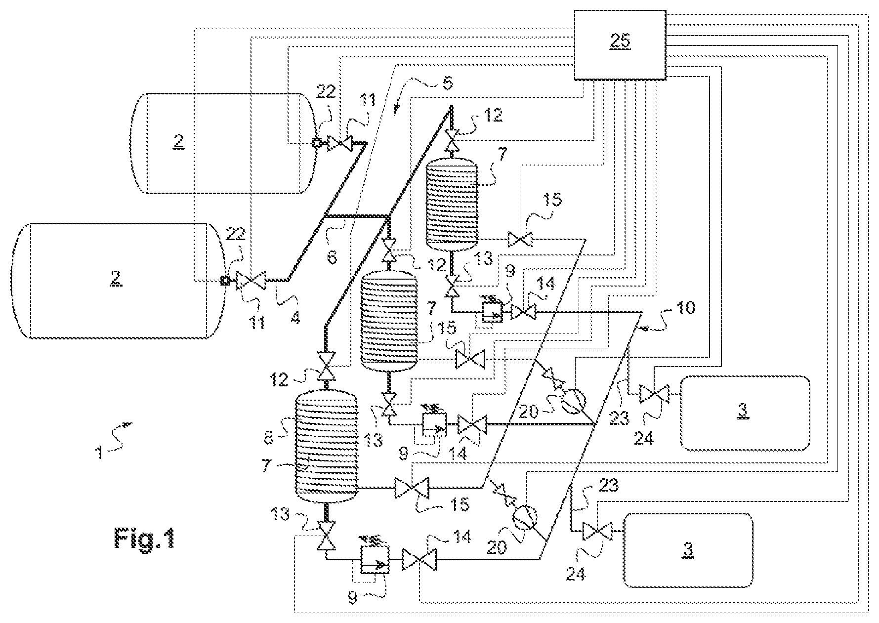 Patent US12319430 — Aeronautical device for distributing gas — Figure 1
