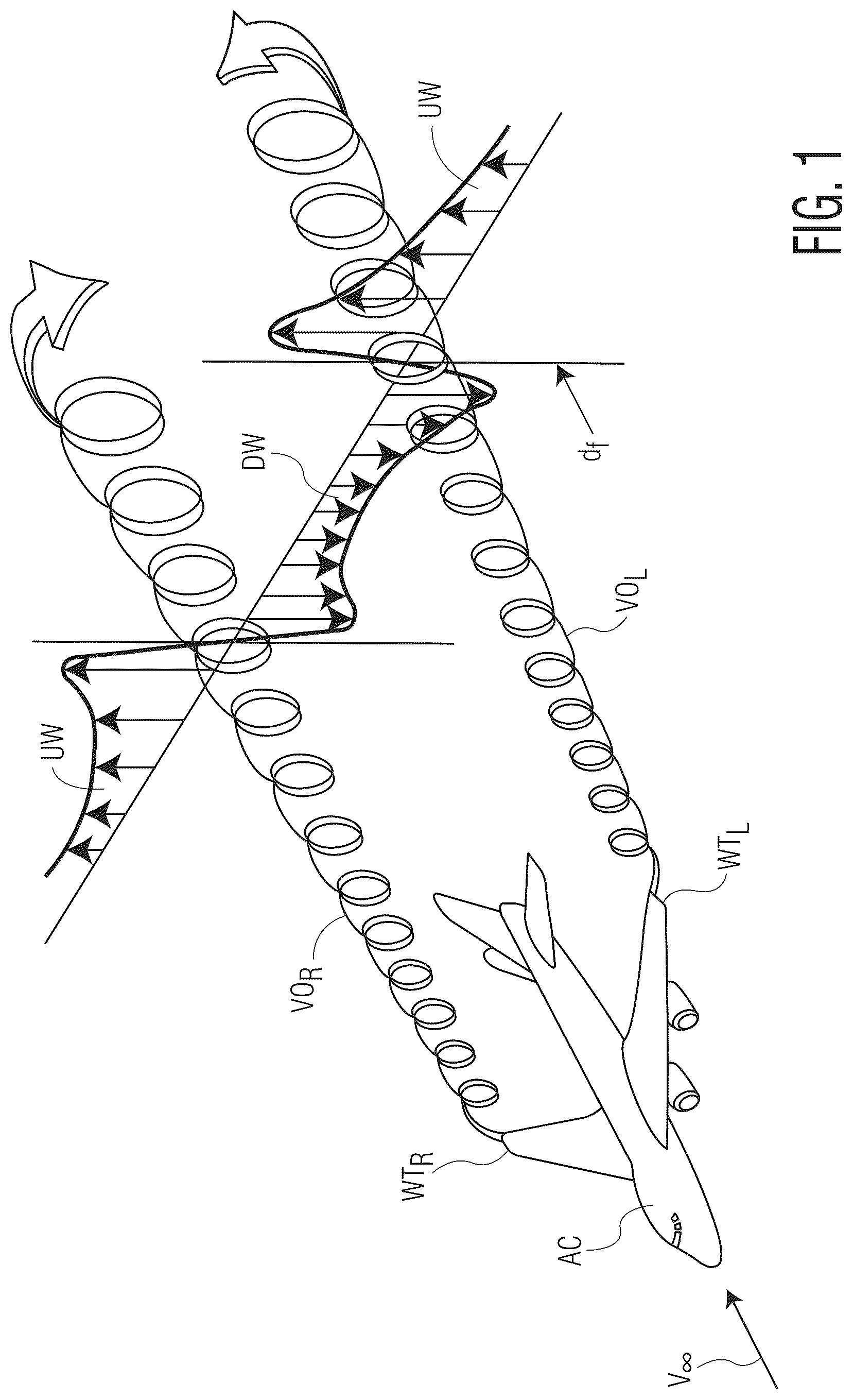 Patent US12319432 — Wing-mounted turbine for generating electricity and increasing thrust — Figure 1
