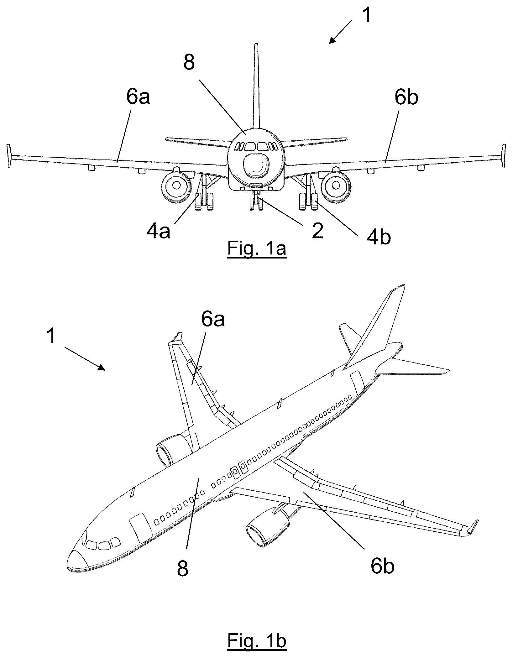 Patent US12319434 — Determining the position of one or more components of a landing gear assembly of an aircraft — Figure 1