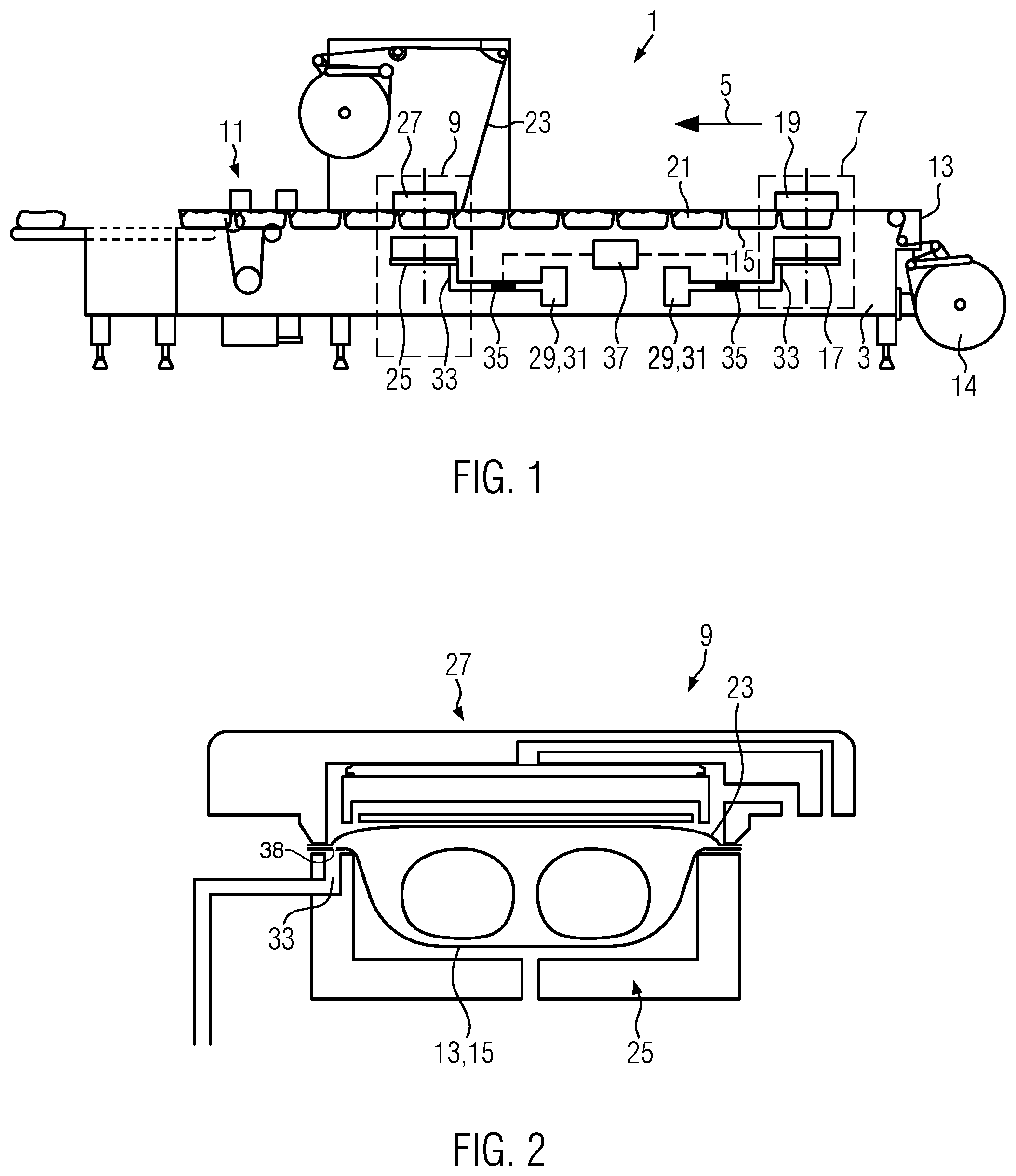 Patent US12319453 Figure 1 – Packaging machine with coaxial valve
