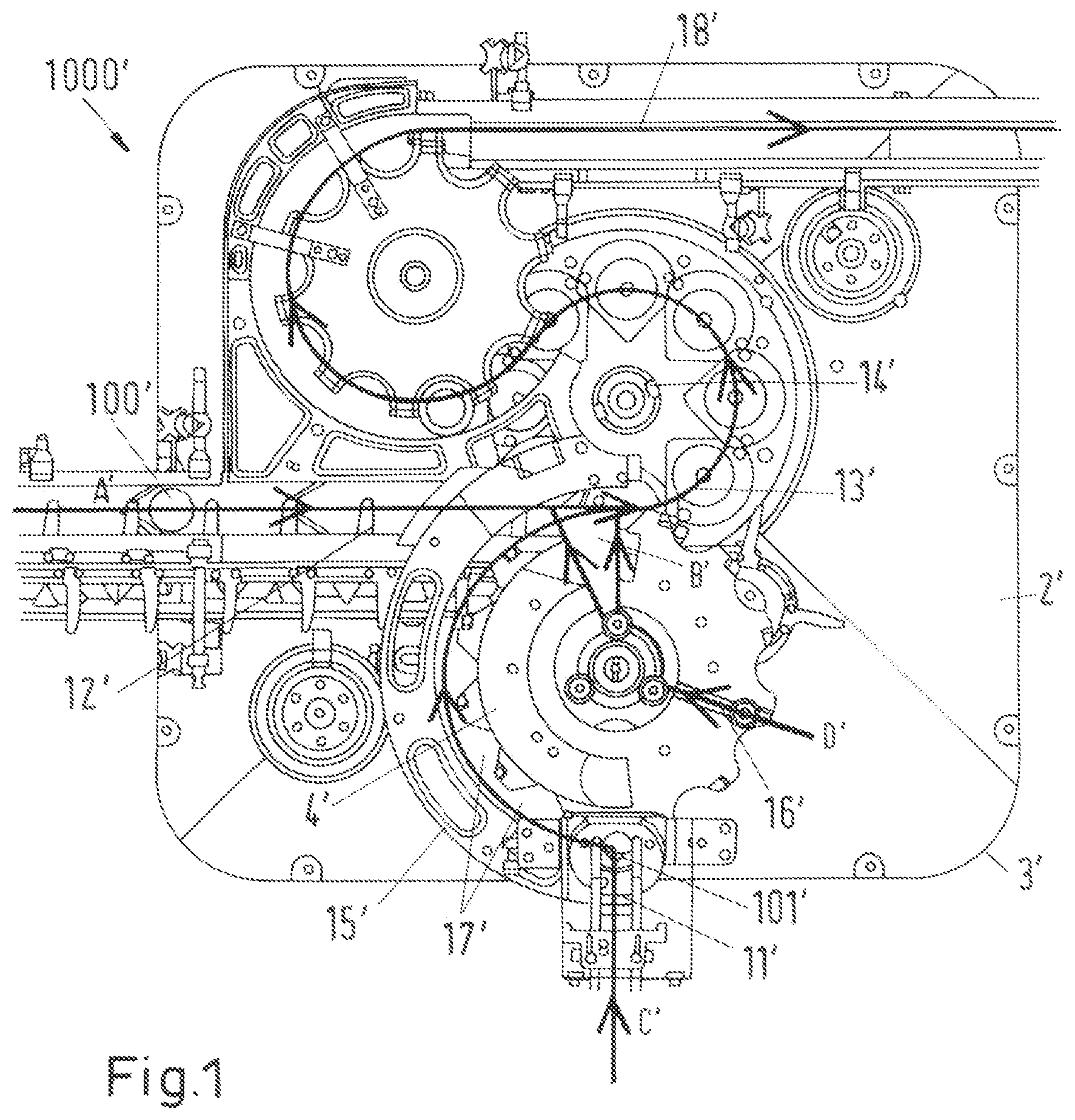 Patent US12319454 Figure 1 – Feeding device for sealer