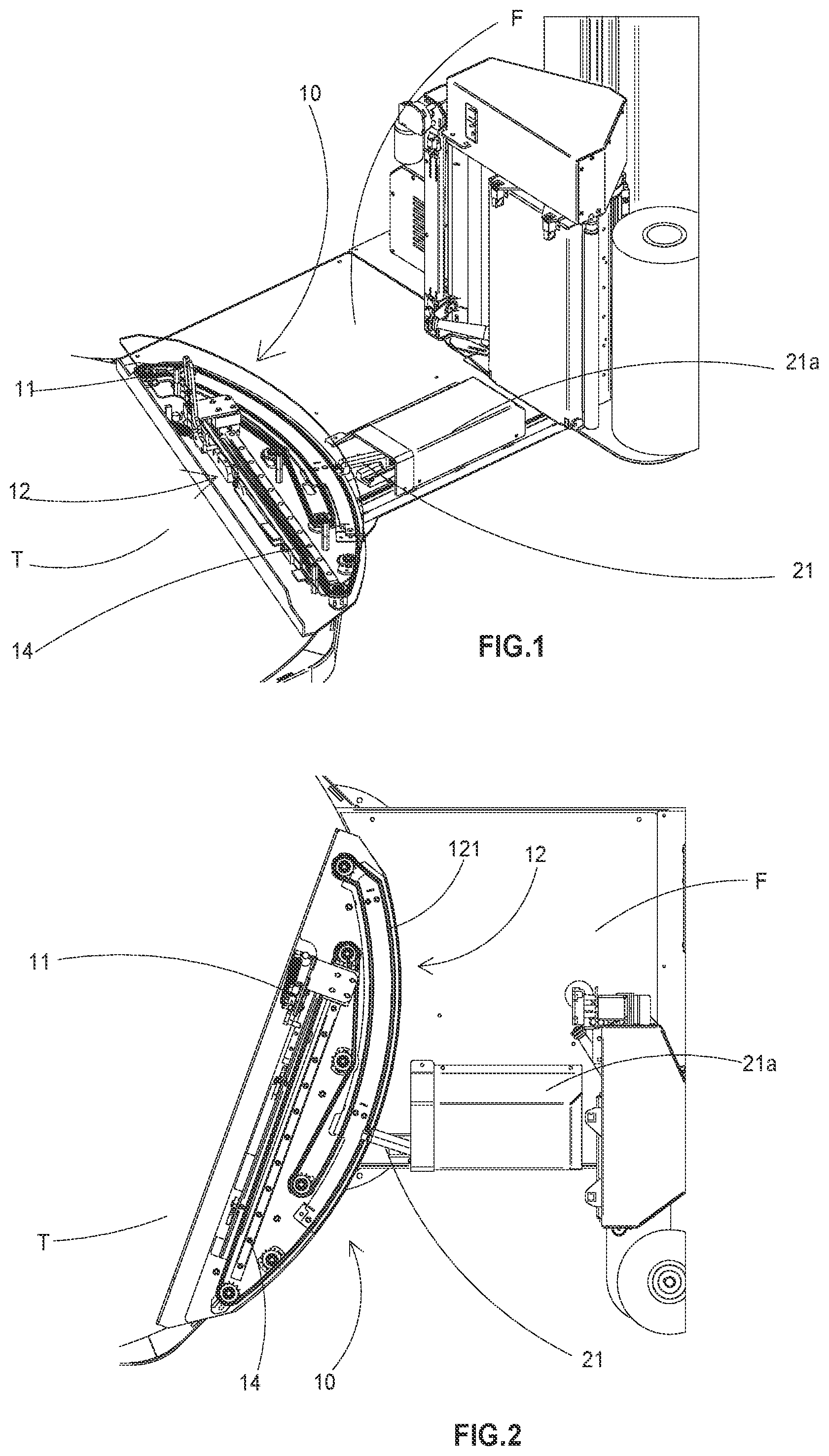 Patent US12319456 — Film gripping and releasing device for pallet wrapping machines and related method of operation — Figure 1