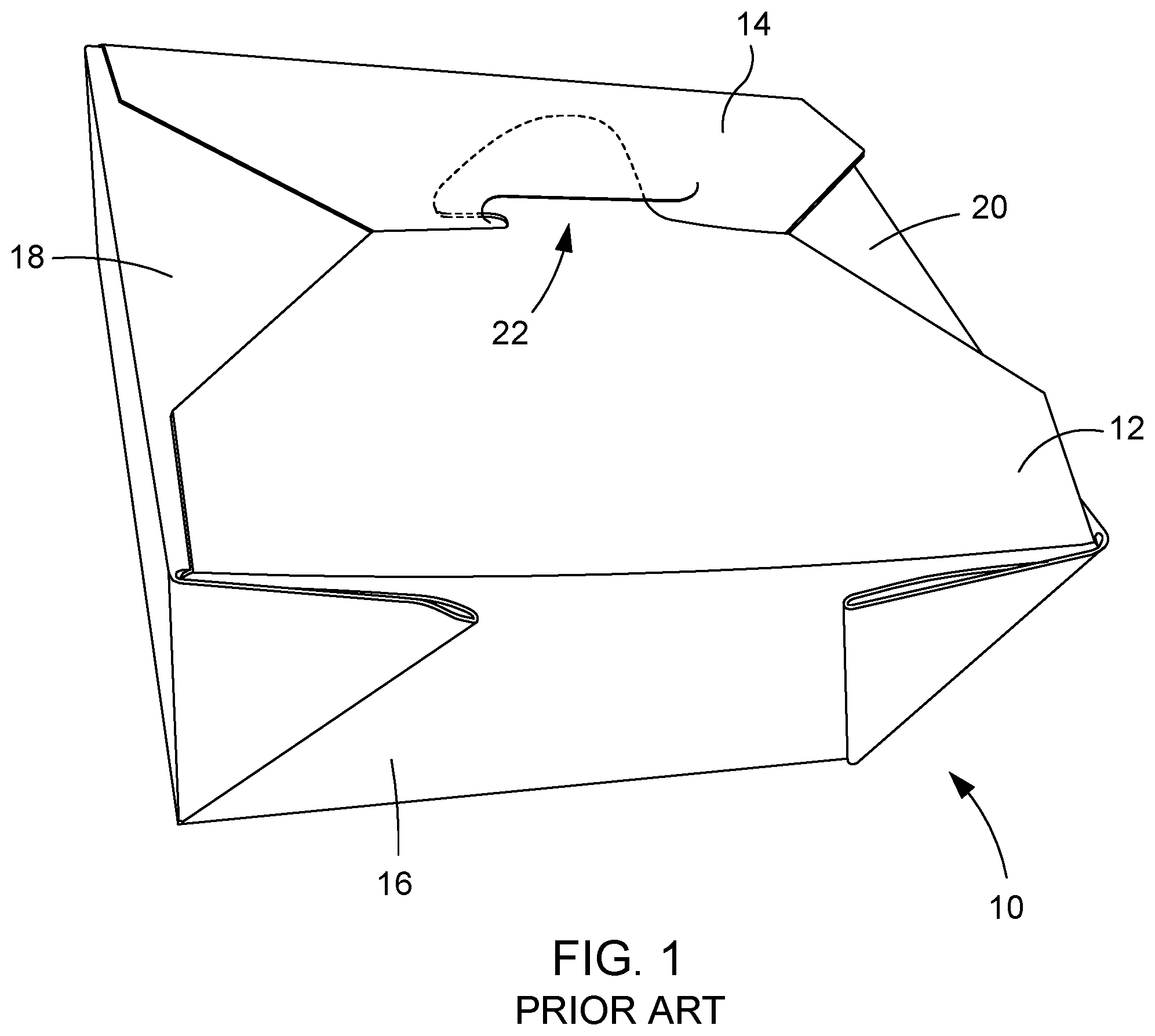 Patent US12319477 — Locking system for flexible box — Figure 1