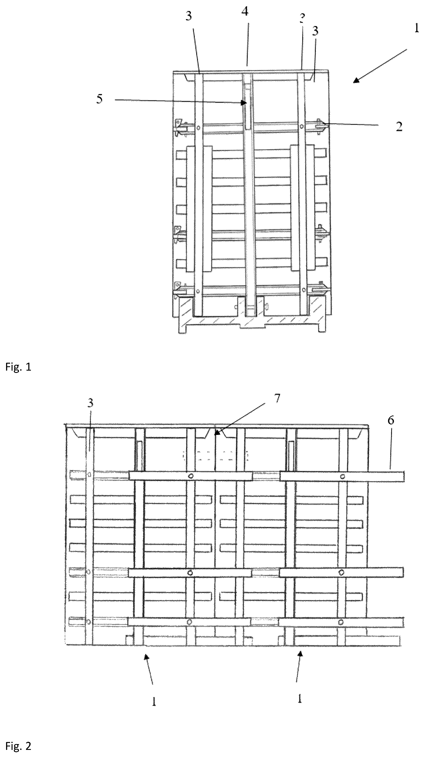 Patent US12319543 — Point-loaded lifting fork for lifting standing formwork — Figure 1