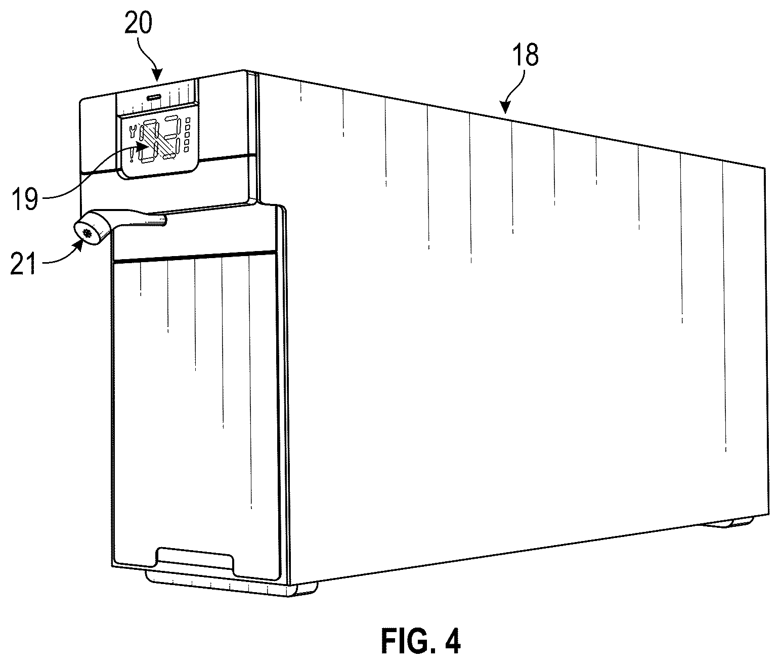 Patent US12319556 Figure 4 – Automated dispensing system for customized beverages