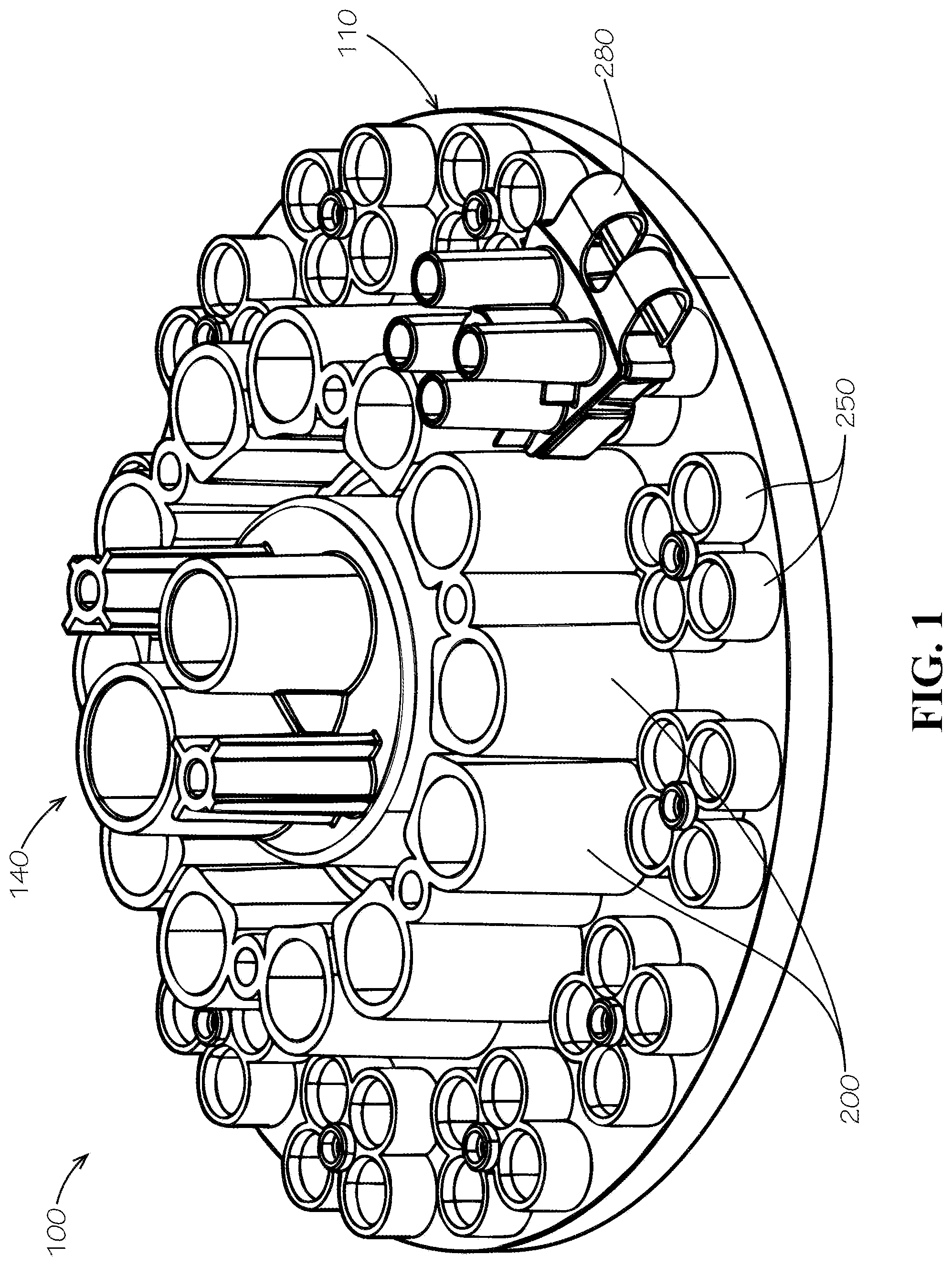 Patent US12319557 — Dispensing nozzle assemblies with static mixers — Figure 1