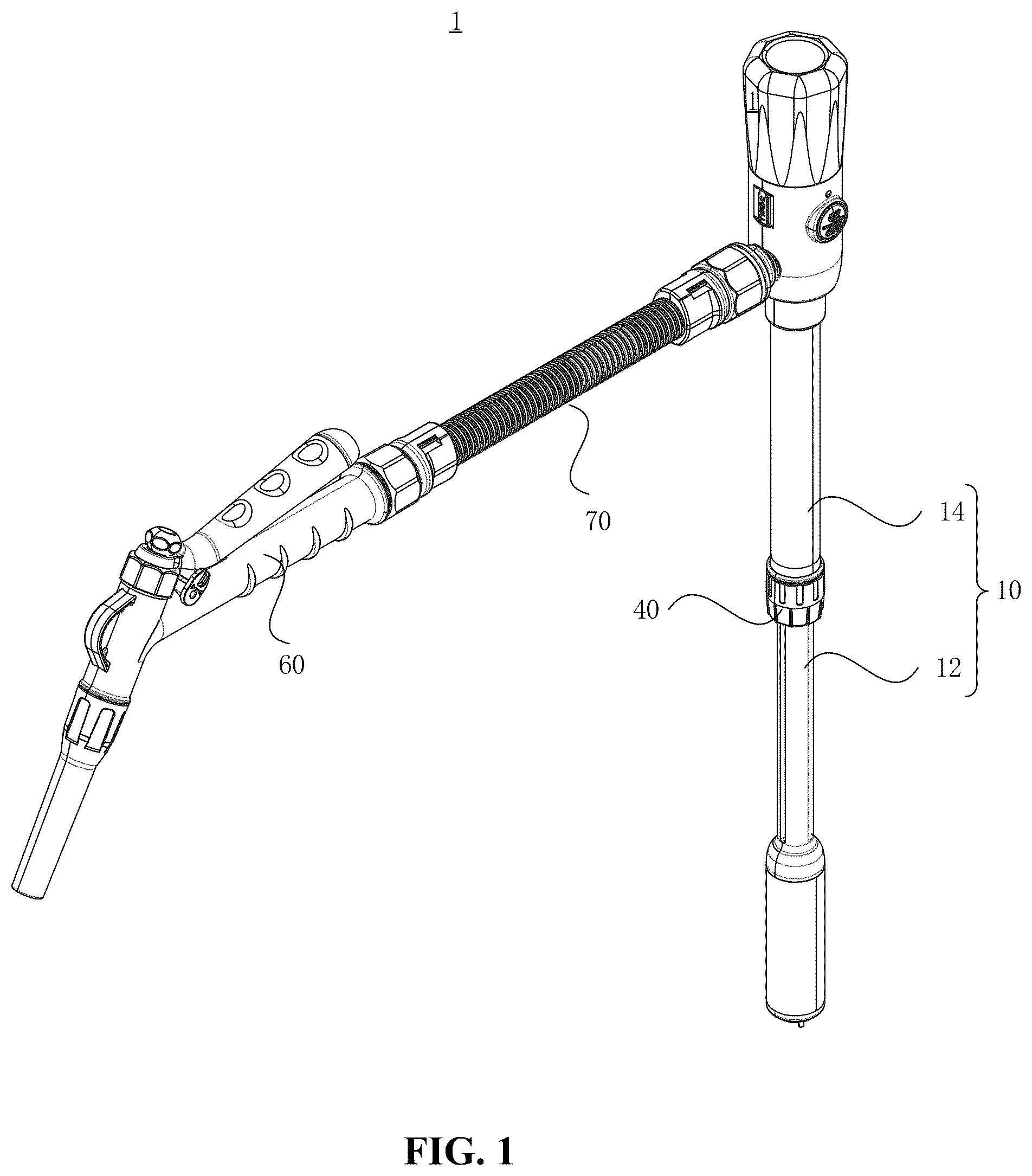 Patent US12319559 — Liquid pump with adjustable length and feed tank — Figure 1