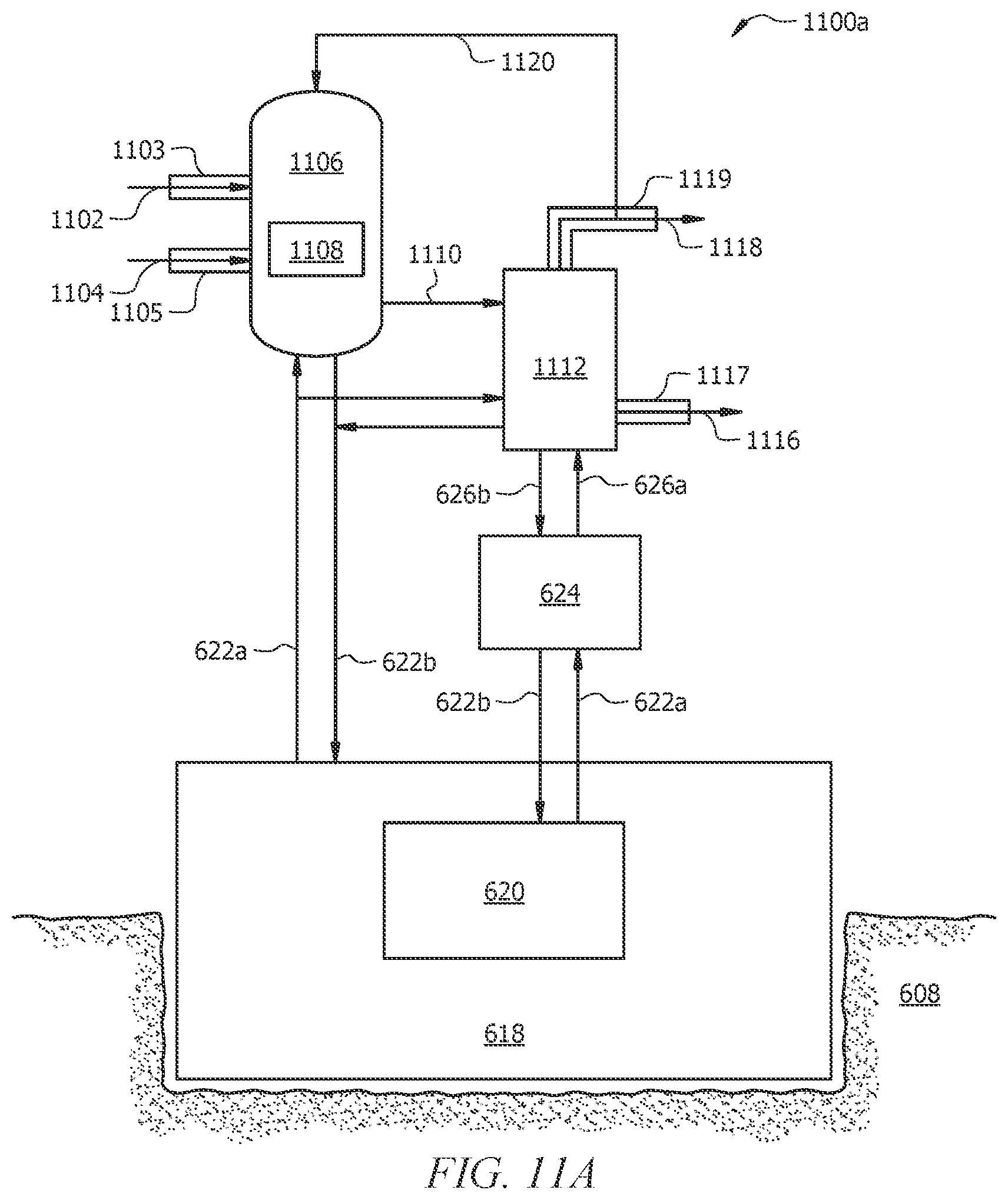 Patent US12319573 Figure 11 – Molten-salt mediated thermochemical reactions using geothermal energy