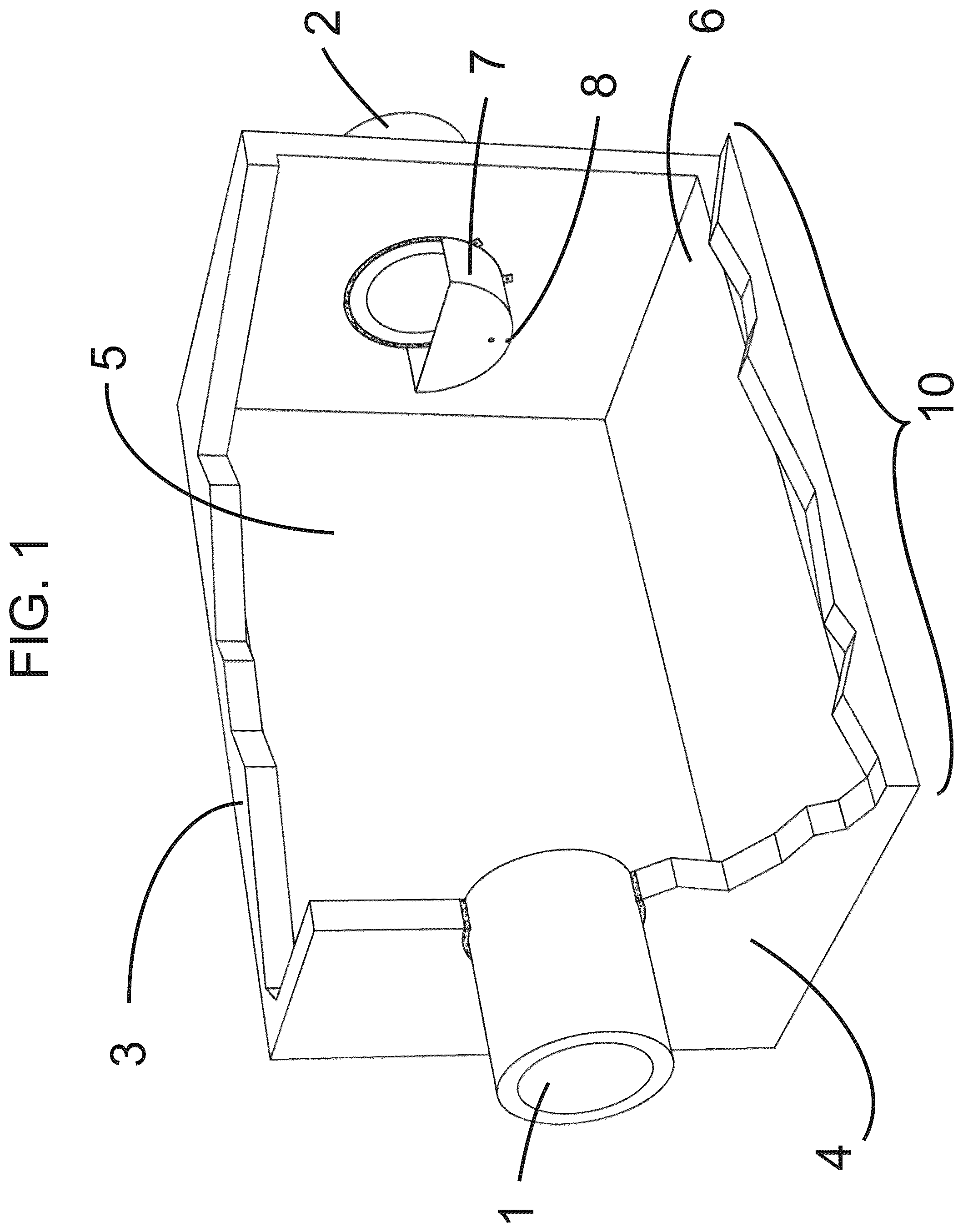 Patent US12319591 — Multi-level outlet weir for enhanced volumetric separation for stormwater treatment — Figure 1